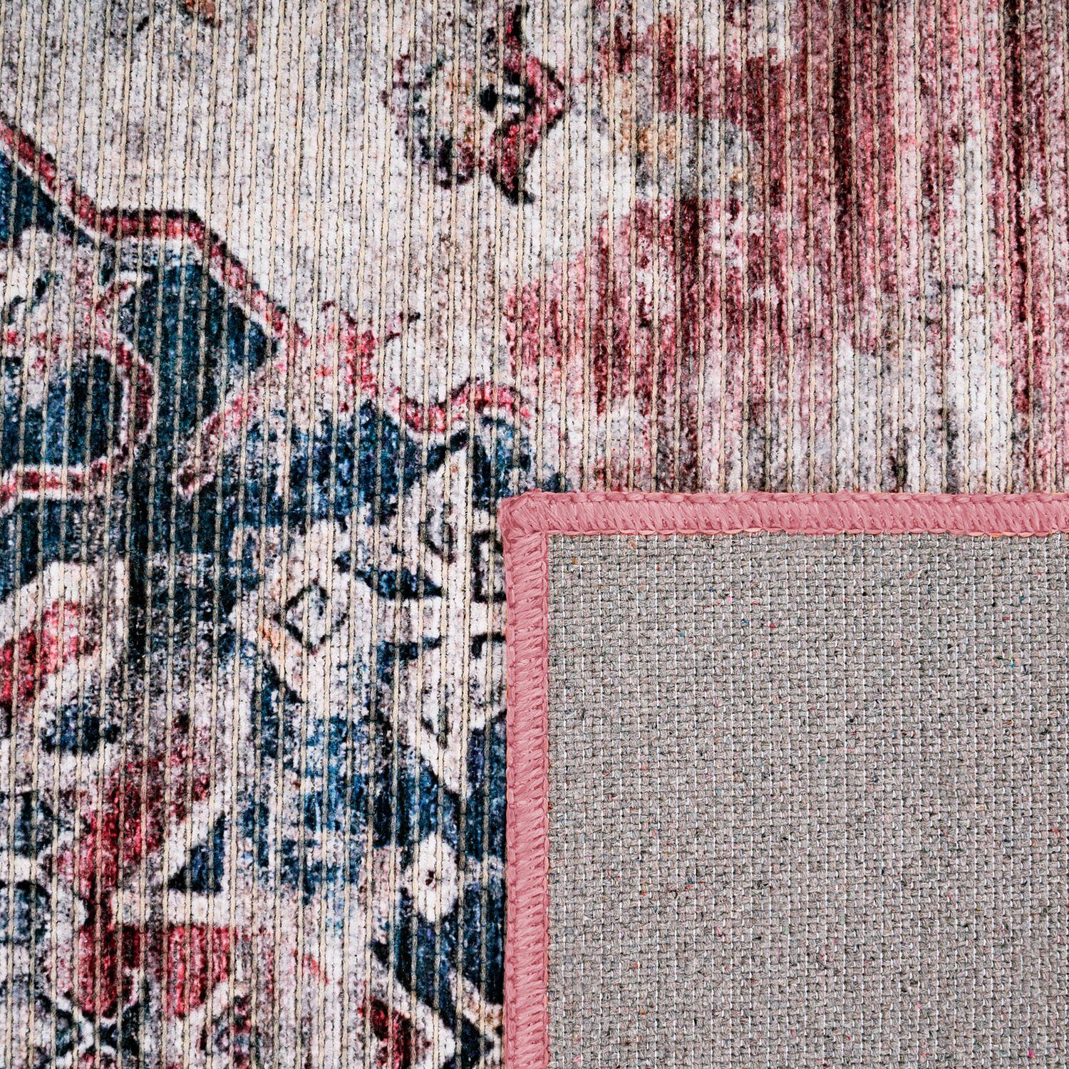 Teppich Lyon 331, Paco Home, rechteckig, Höhe: 4 mm, Kurzflor, Orient-Optik,  Vintage Design, waschbar