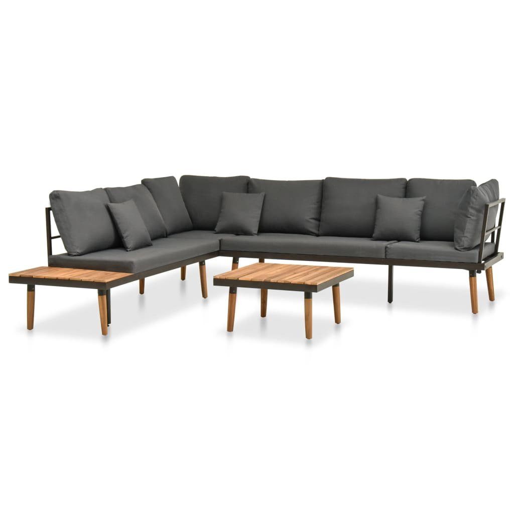 Merax GartenloungeSet, (4tlg), GartenmöbelSet aus Stahl und