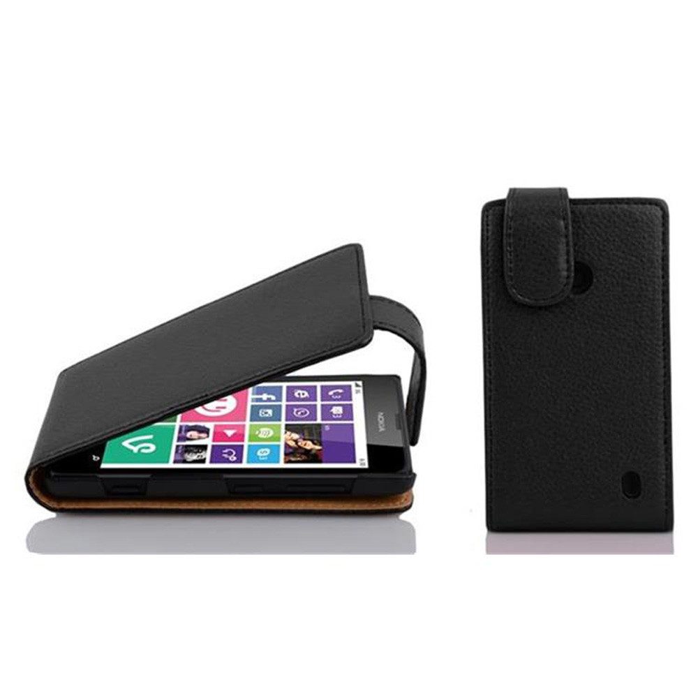 Cadorabo Handyhülle für Nokia Lumia 630 / 635 Hülle Nokia Lumia 630 / 635, Handy Schutzhülle, Klappbare Hülle, Kunstleder mit Magnetverschluss