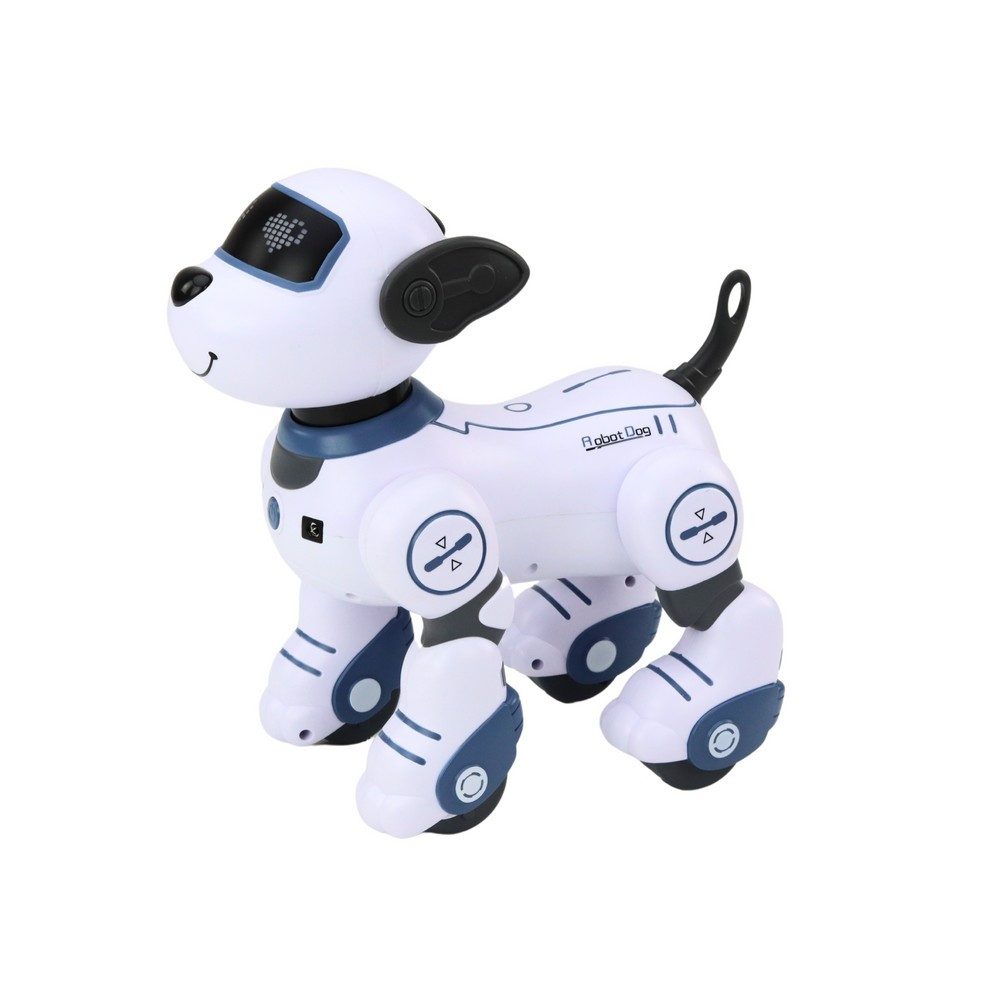 LEAN TOYS Roboter Roboterhund Lernbegleiter Kinderspielzeug (Spar-Set, 1-tlg), Ferngesteuert, Folgemodus, Tanzfunktion, Leuchtaugen
