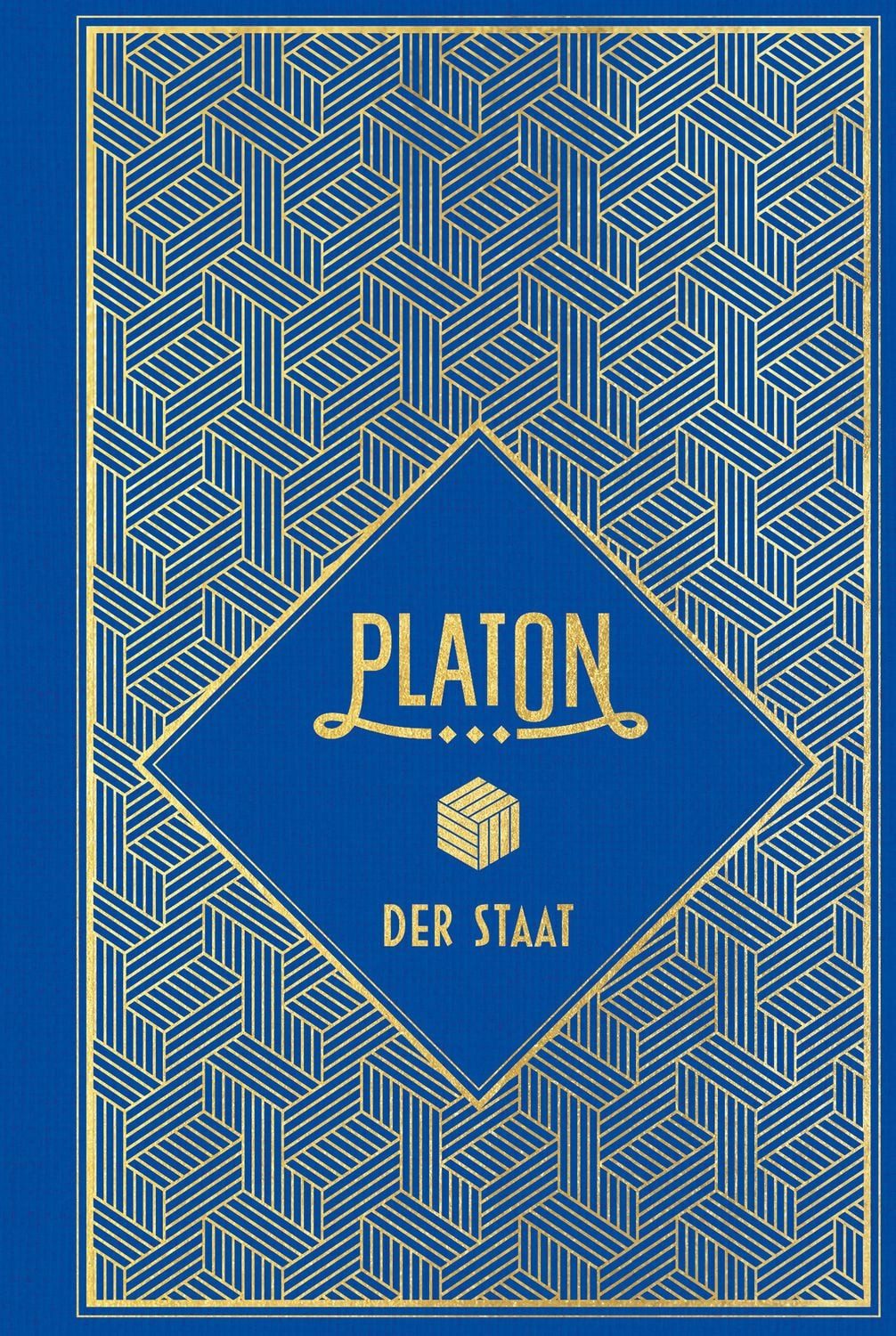 Fachbuch Der Staat Leinen mit Goldprägung Platon
