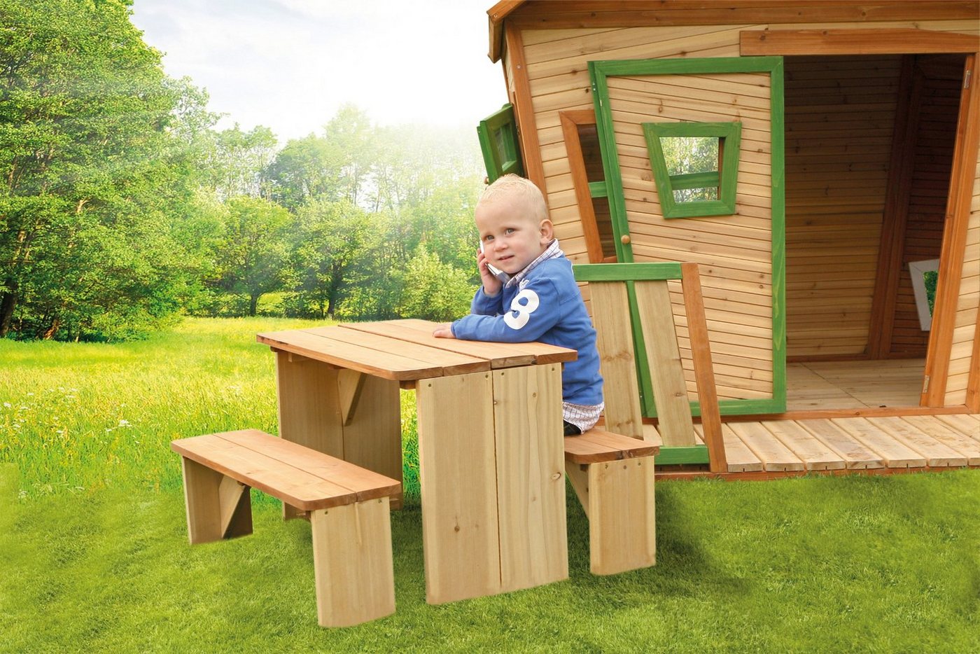 AXI Garten-Kindersitzgruppe »ZidZed XL«, Picknicktisch, BxTxH: 80x70x45 cm-HomeTrends