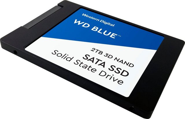 Western Digital »WD Blue 3D NAND SATA« interne SSD (2 TB) 2,5″ 560 MB/S Lesegeschwindigkeit, 530 MB/S Schreibgeschwindigkeit