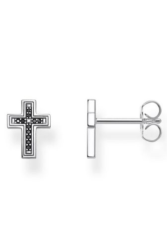 THOMAS SABO Пары серьги-гвоздики »Kreuz черн...