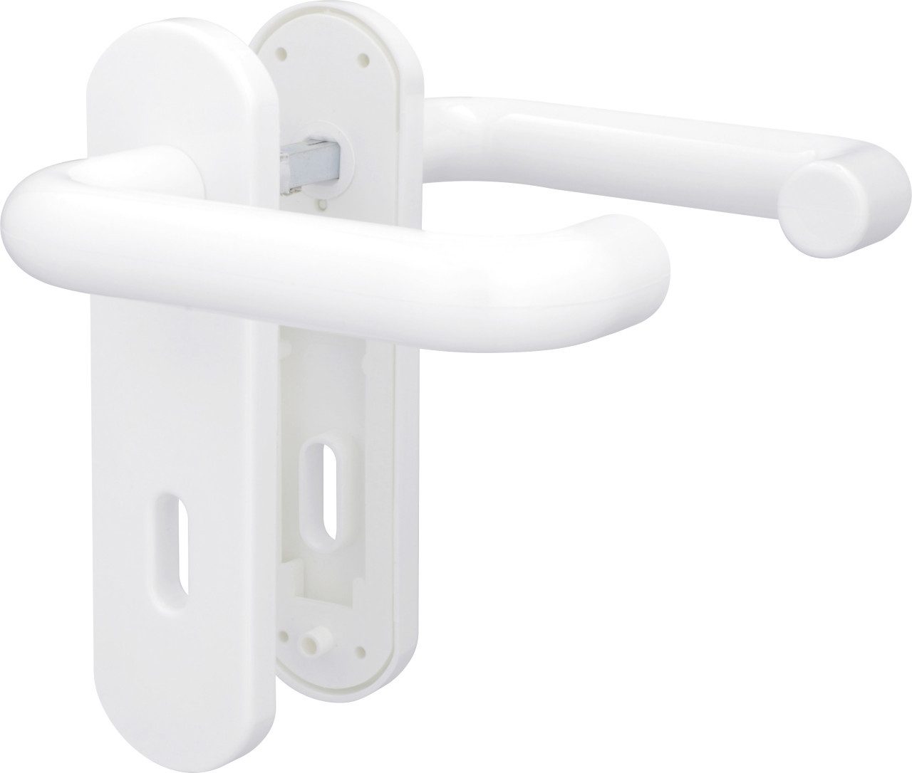 Alpertec Türgriff Alpertec BB-Kurzschildgarnitur Nylon weiß günstig online kaufen