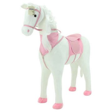 Sweety-Toys Stehpferd Sweety Toys 10370 Stehpferd Reitpferd "WHITE Princess ca.105 cm