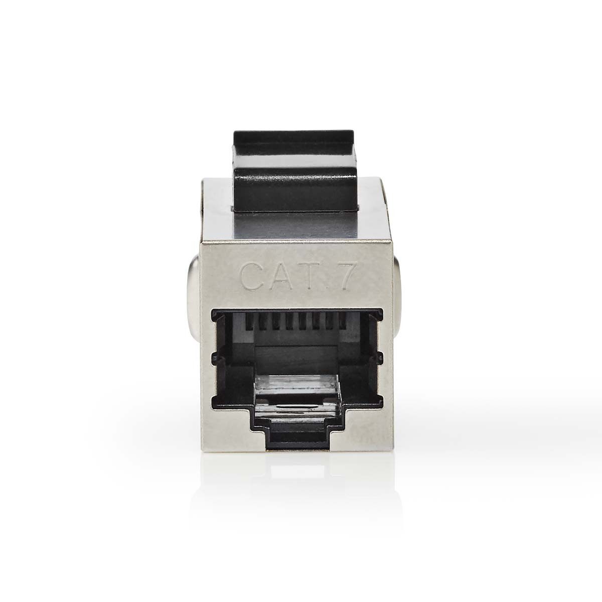 Nedis CCGB89015ME Netzwerk-Adapter Netzwerkkoppler zu Netzwerkkoppler, Cat7 geeignet, Cat6A/Cat6/Cat5e kompatibel, geschirmt, RJ45