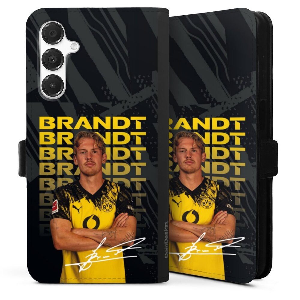 DeinDesign Handyhülle Borussia Dortmund Julian Brandt BVB Julian Brandt 25/26, Samsung Galaxy A16 5G Hülle Handy Flip Case Wallet Cover