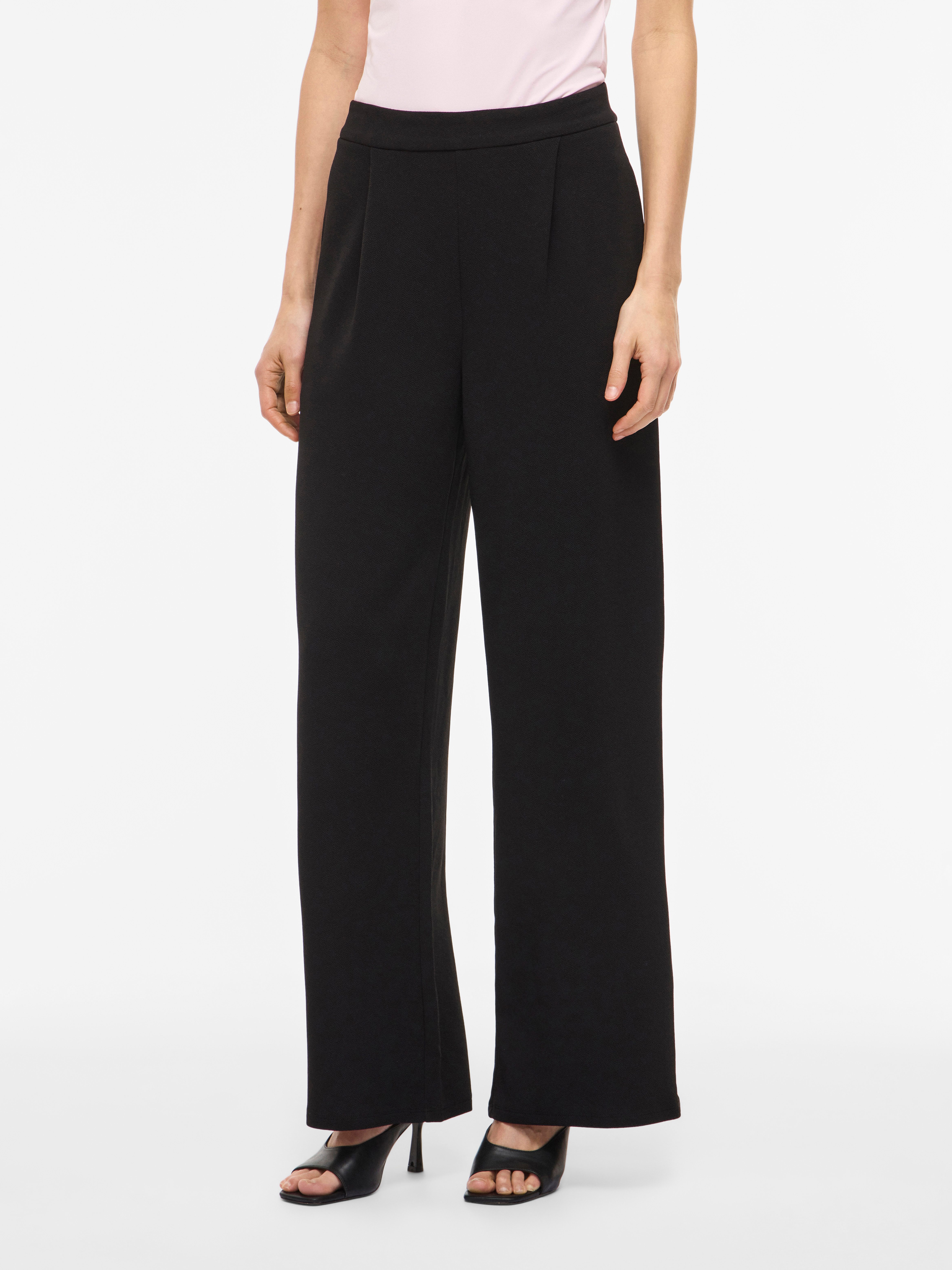 Vila Schlupfhose VIBENNE HW WIDE PLEAT JRS PANTS - NOOS Materialmix