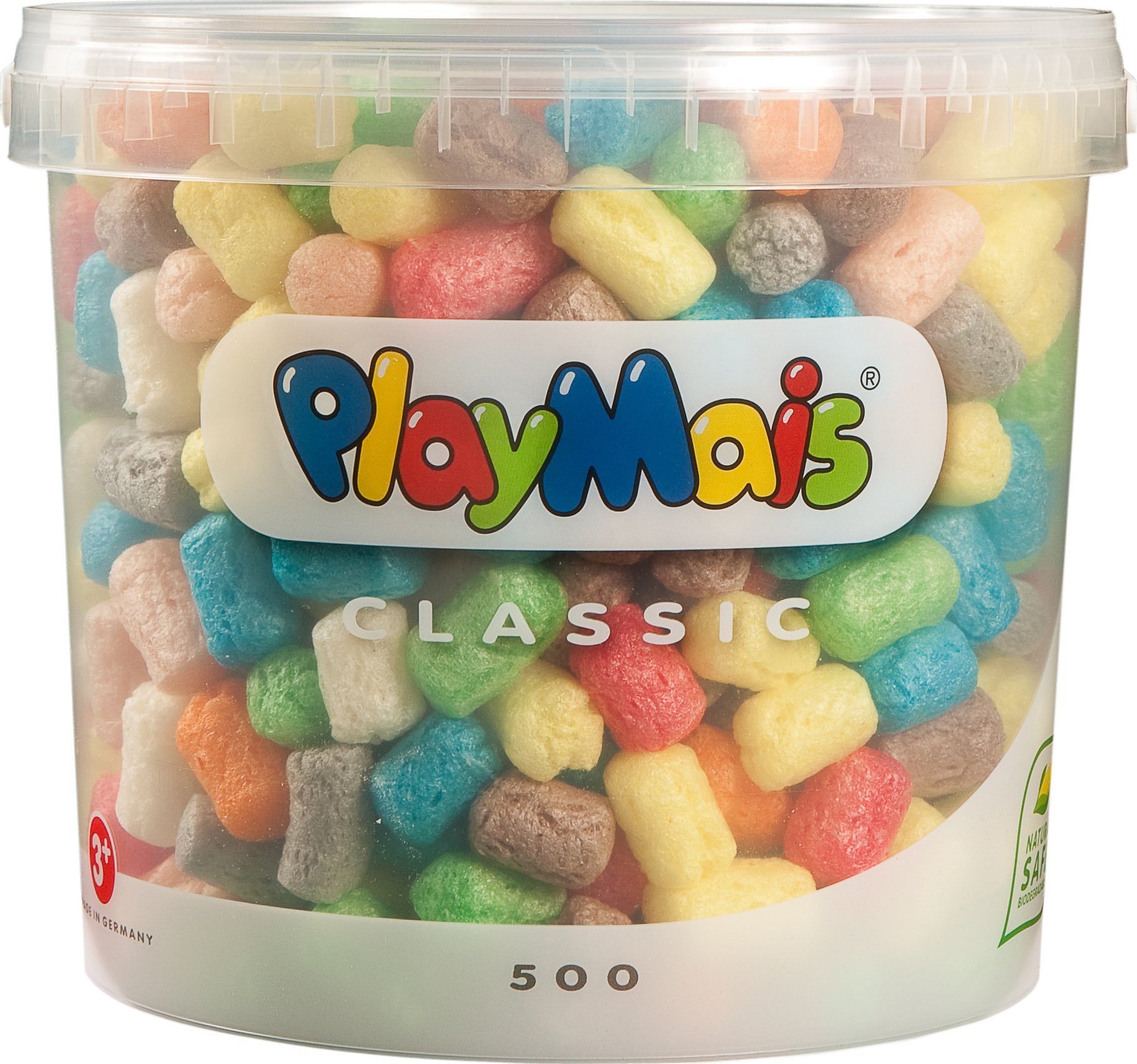 PlayMais Kreativset BASIC 500, ca. 500 Mosaics, Anleitung, wiederverschließbarer Eimer