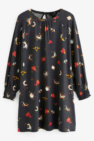 Next Jerseykleid Langärmliges, ausgestelltes Halloweenkleid (1-tlg)