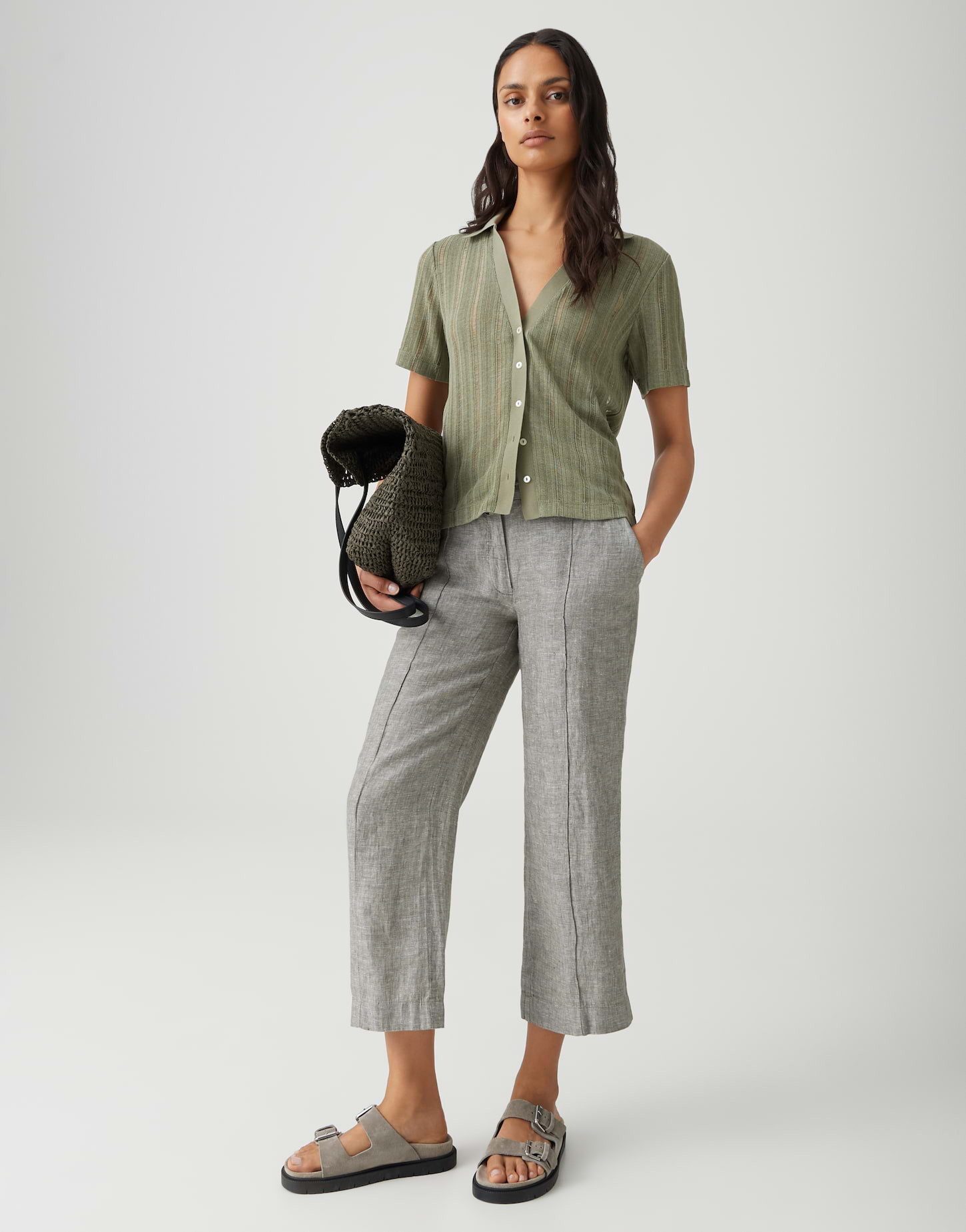 OPUS Leinenhose MAIKITO LINEN Relaxed aus reinem Leinen