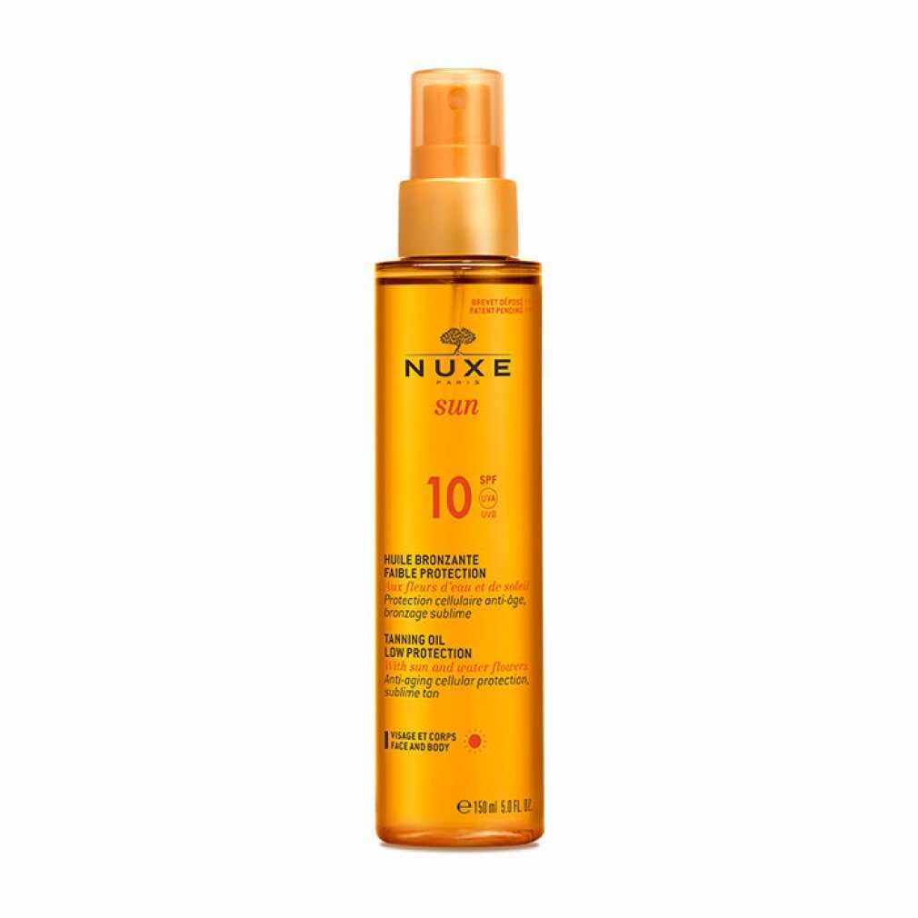 Nuxe Tanning Face Body 150ml and Sun Oil LSF10 Nuxe Sonnenschutzpflege