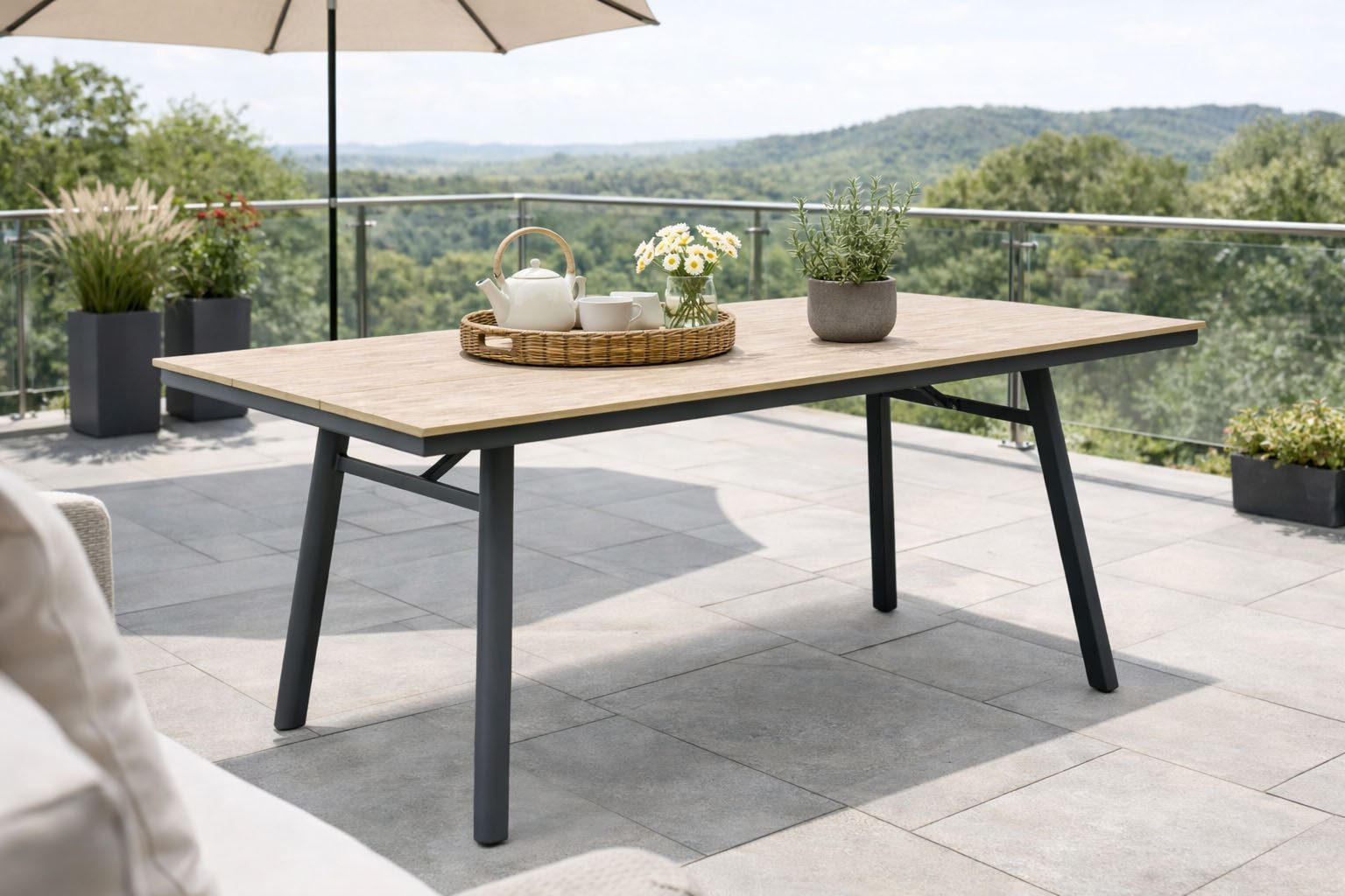 Destiny Esstisch SAN MARINO Tisch, rechteckig 180x90x74cm, holzfarben