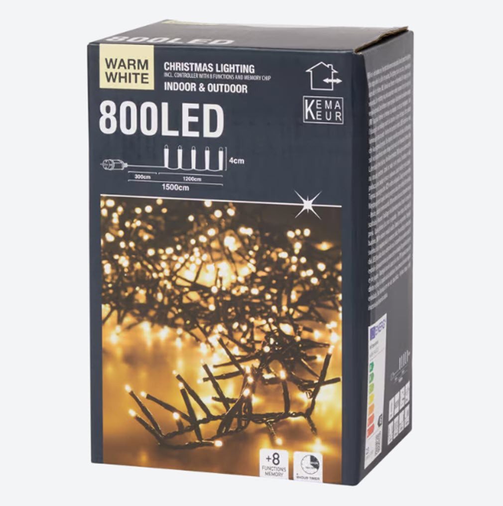 ZD Trading LED-Lichterkette Maxi Clusterbeleuchtung 800 günstig online kaufen