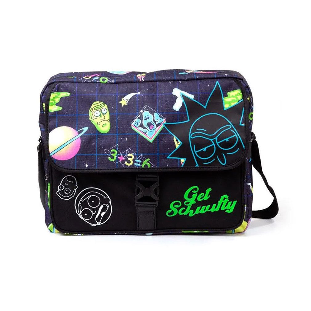 Rick and Morty Schultertasche Space AOP, Get Schwifty Messenger Schultertasche