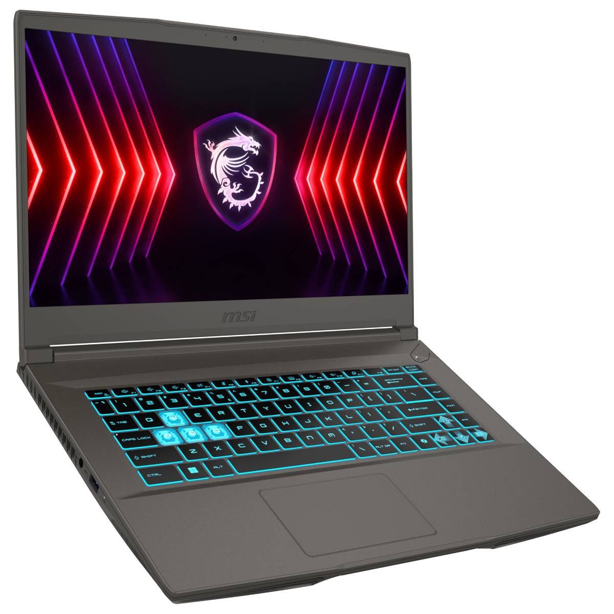 MSI Thin 15 B12VE-2448 - 15,6" FHD 144Hz Display, Intel Core i5-12450H Notebook (39,60 cm/15.6 Zoll, Intel Core 12450H, GeForce RTX 4050, 512 GB SSD, 16GB RAM, FreeDOS)