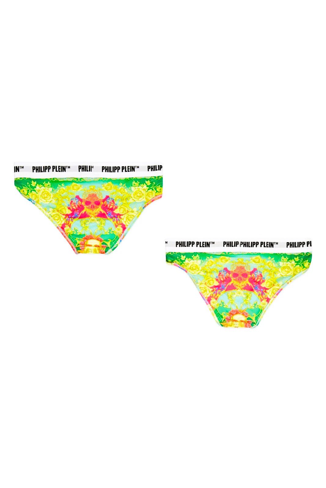 PHILIPP PLEIN Panty PHILIPP PLEIN Damen Panties MUTANDA Donna BIPACK. Mehrfarbig Mit Logo-Elastikbund