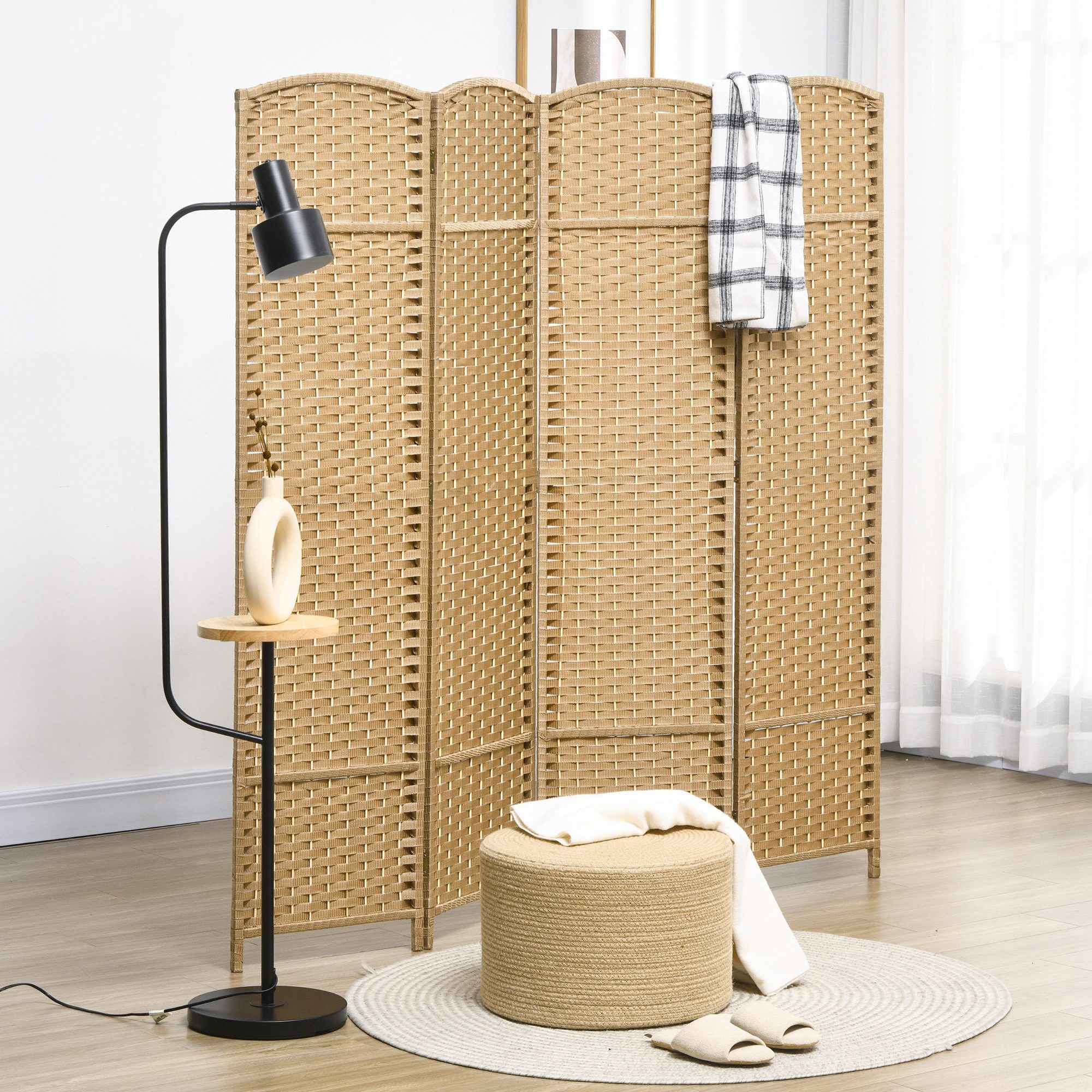 HOMCOM Paravent 160 x 170 cm günstig online kaufen
