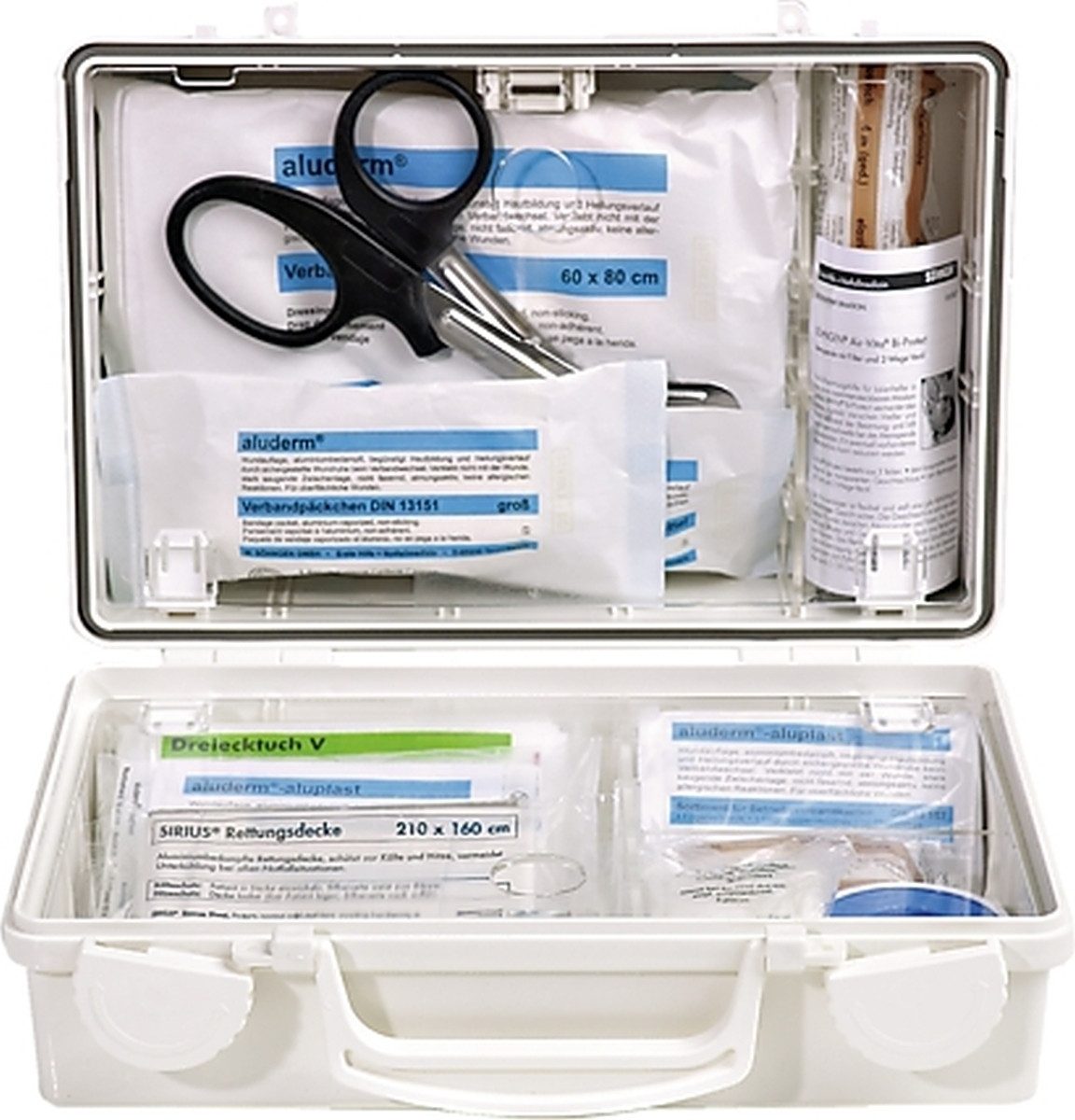 Söhngen Erste-Hilfe-Set Erste Hilfe-Koffer QUICK-CD Norm weiß