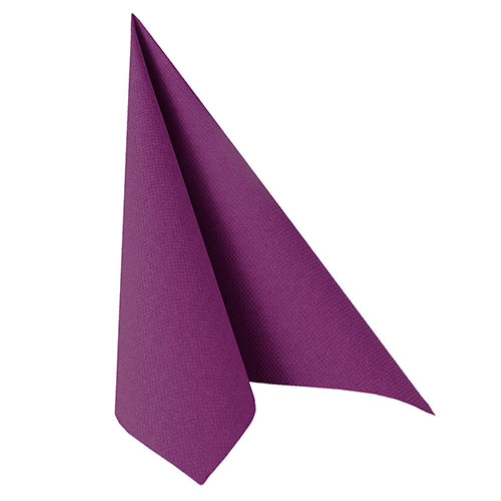PAPSTAR Papierserviette 50 Servietten "ROYAL Collection" 1/4-Falz 40 cm x 40 cm lila
