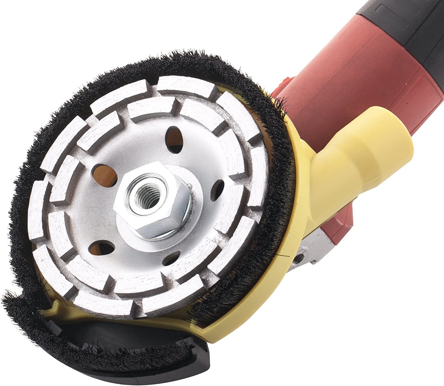 Fanztool Winkelschleifer FANZTOOL Diamantschleiftopf 2 * 125 mm mit universal Absaughaube, Für aller Winkelschleifer geeignet