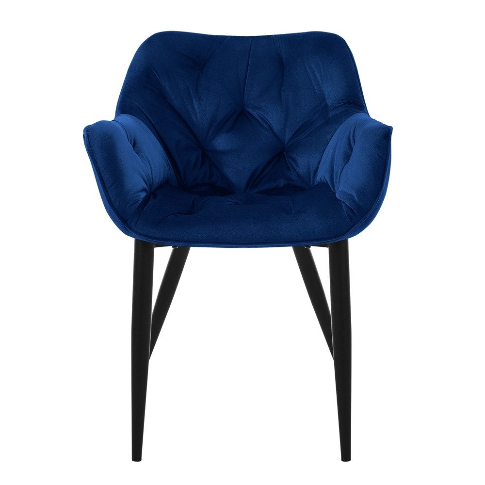 ML-DESIGN Stuhl Esszimmerstuhl mit Rückenlehnen und Armlehnen aus Samt mit günstig online kaufen