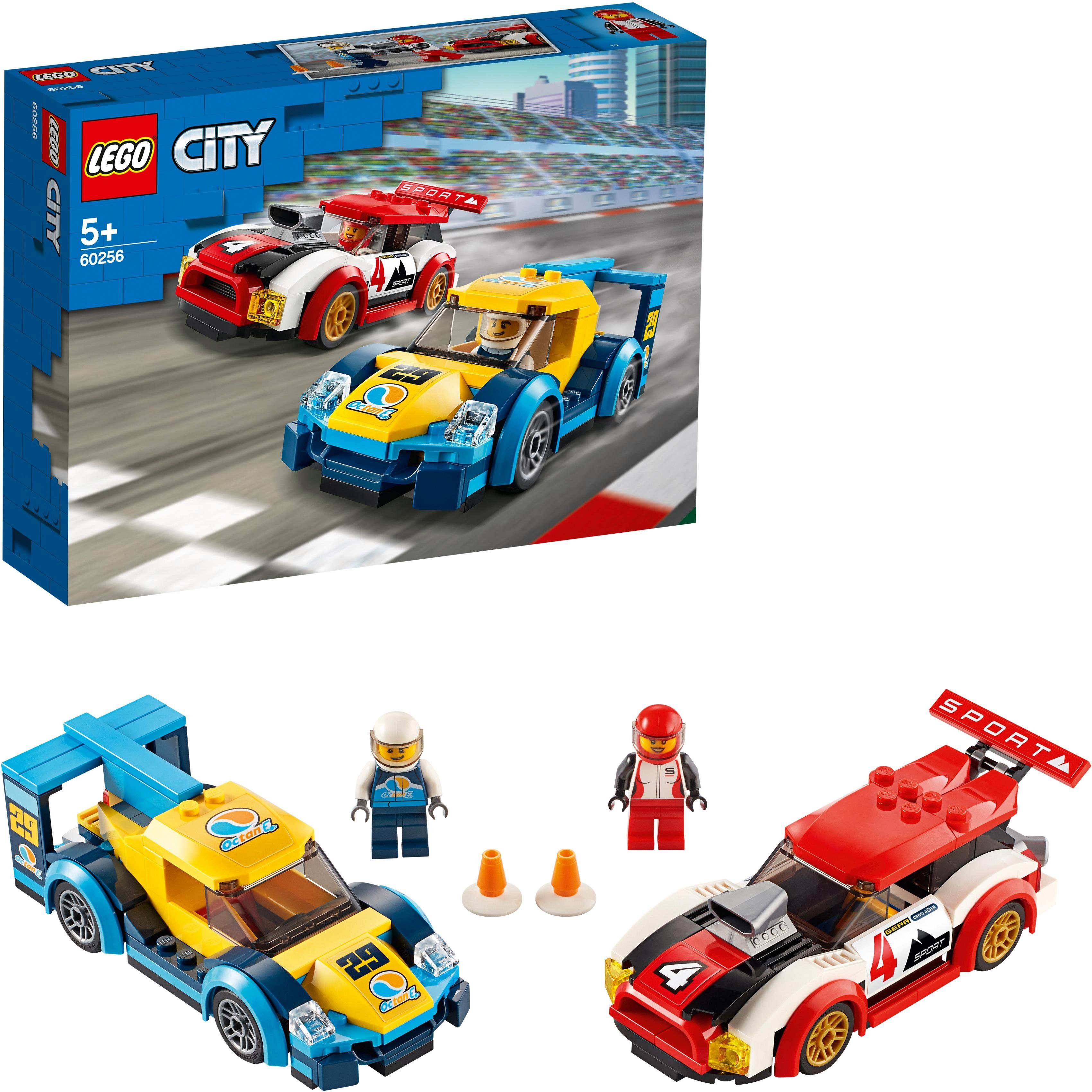 Image of LEGO 60256 Rennwagen-Duell Bauset, Mehrfarbig