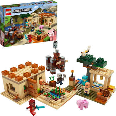 LEGO® Konstruktionsspielsteine »Der Illager-Überfall (21160), LEGO® Minecraft™«, (562 St), Made in Europe