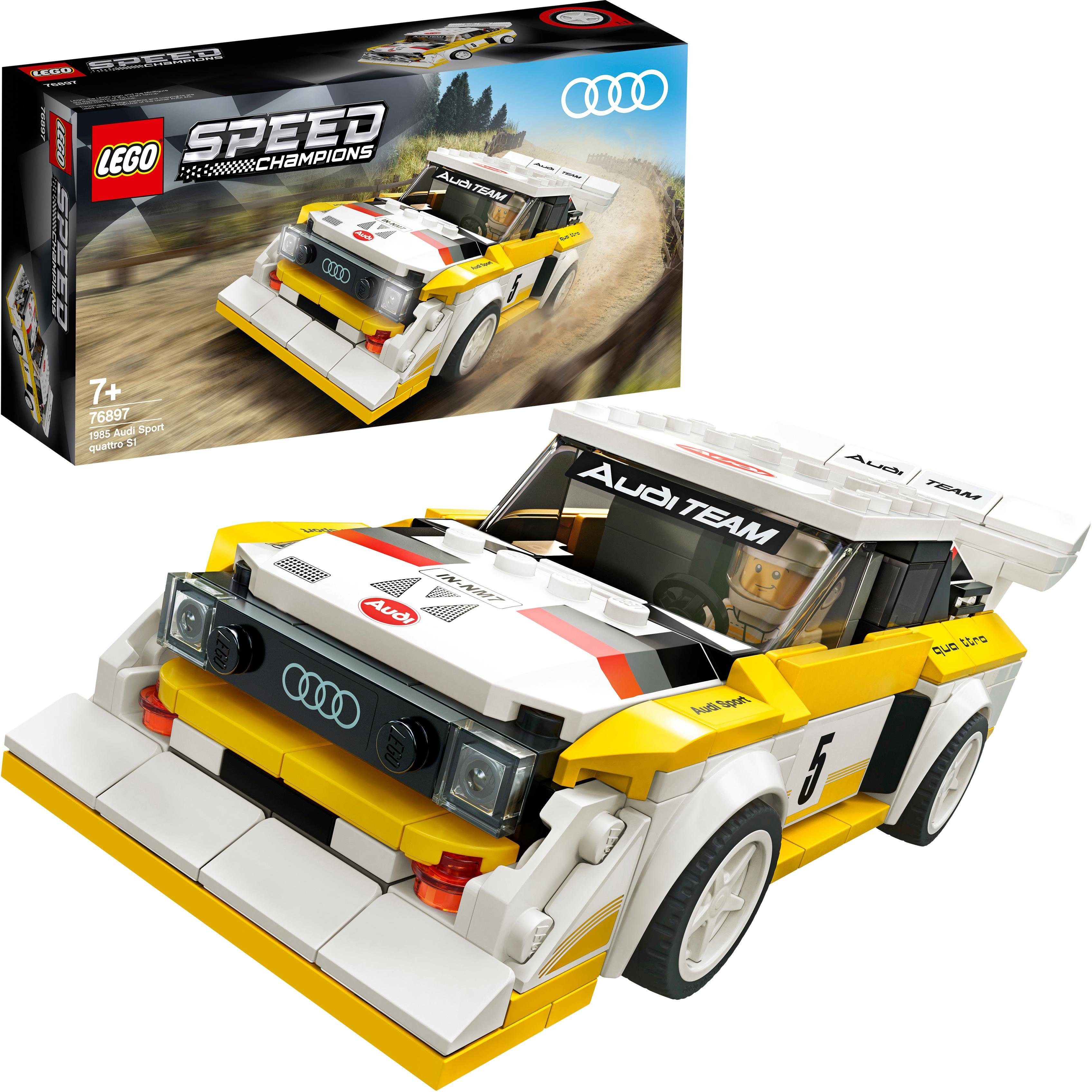 Image of LEGO® Konstruktionsspielsteine »1985 Audi Sport quattro S1 (76897), LEGO® Speed Champions«, (250 St), Made in Europe