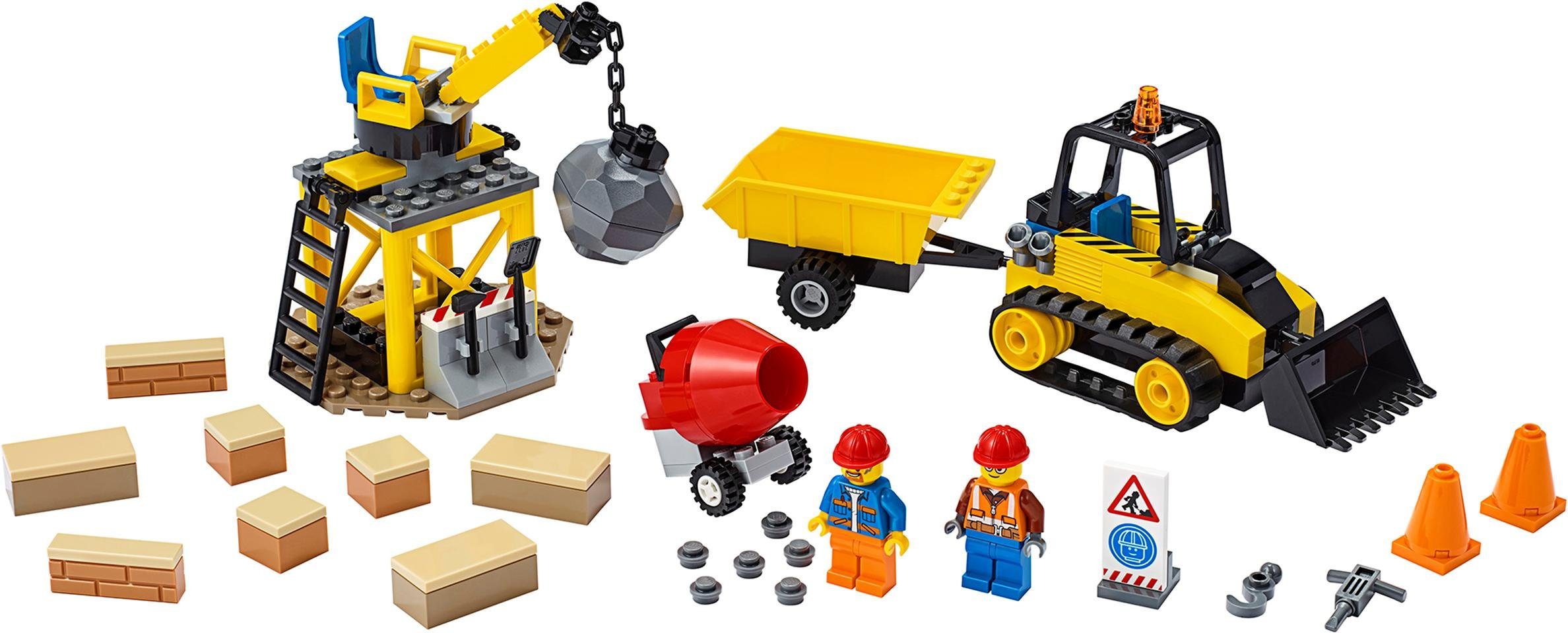 Image of LEGO 60252 Bagger auf der Baustelle Bausatz, Mehrfarbig