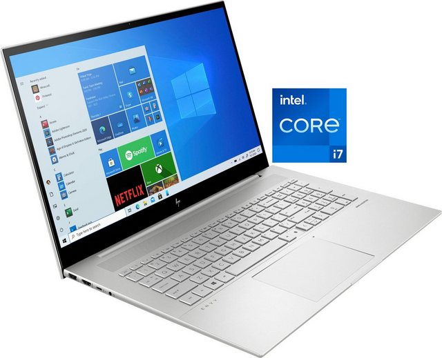 HP ENVY 17 ch0076ng Notebook (43,9 cm 17,3 Zoll, Intel Core i7 1165G7, GeForce MX450, 512 GB SSD, Kostenloses Upgrade auf Windows 11, sobald verfügbar)  - Onlineshop OTTO