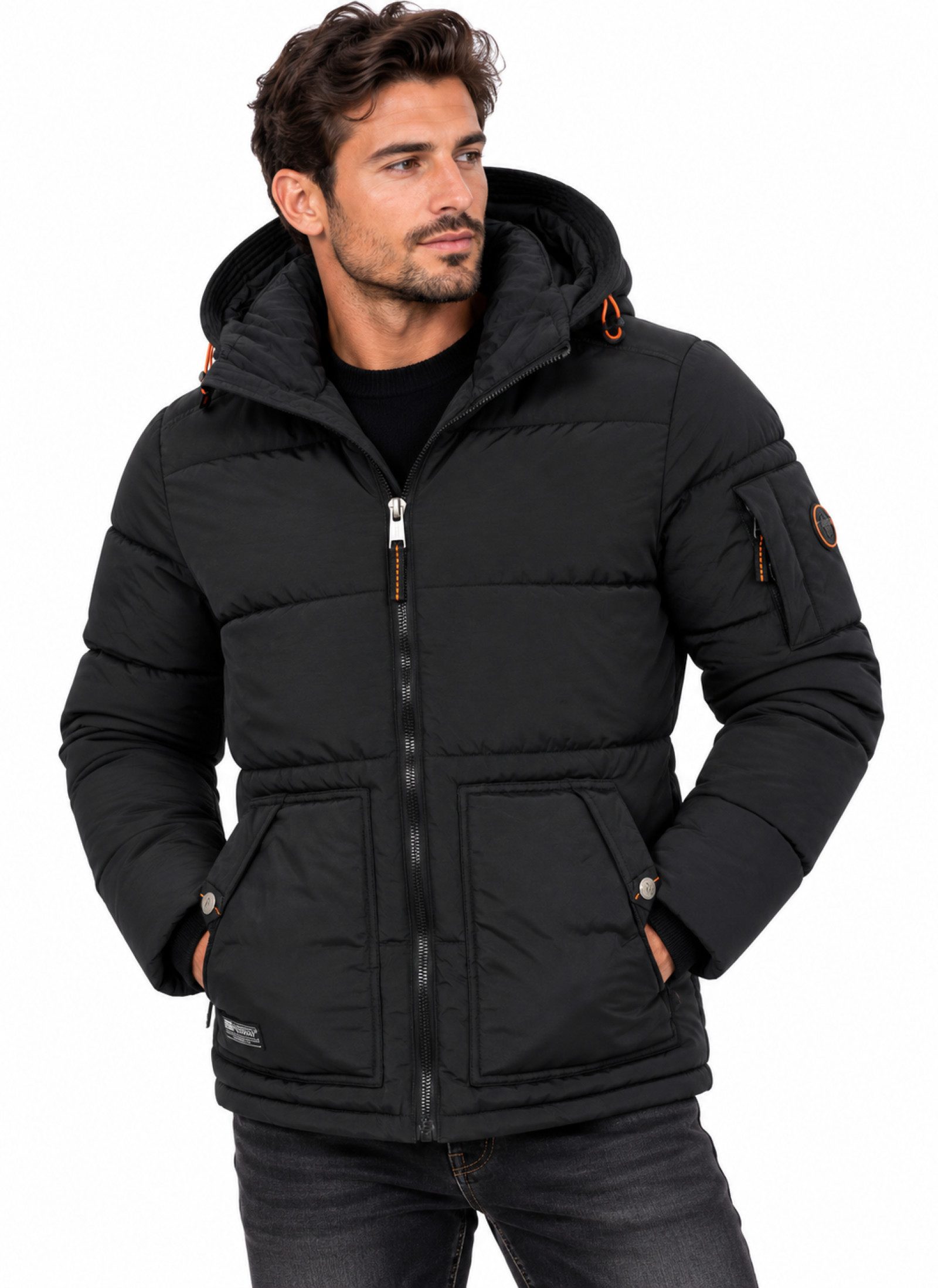Geographical Norway Winterjacke Herren Winterjacke Parka Outdoor Funktions Stepp jacke warm wattiert