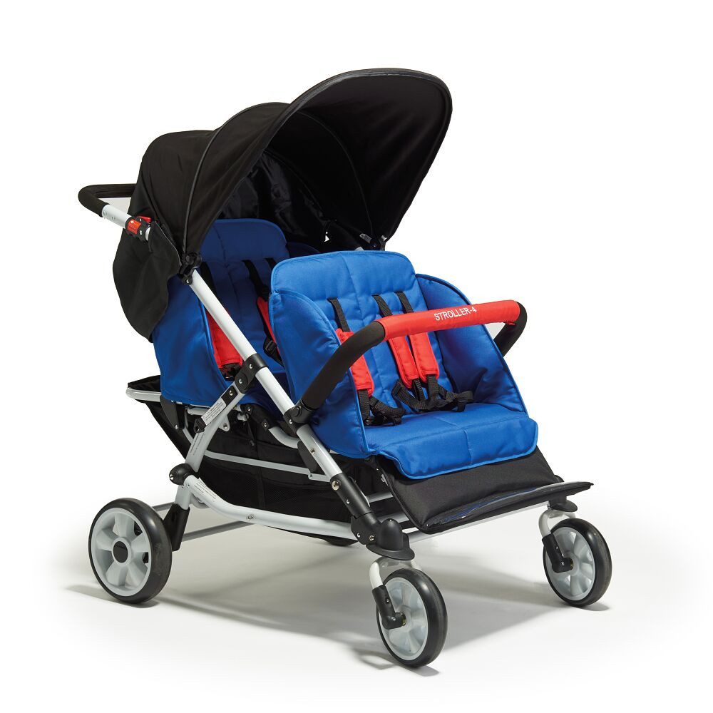 Winther Kombi-Kinderwagen Krippenwagen 4 Kids, Platzsparend: Einfach zu falten