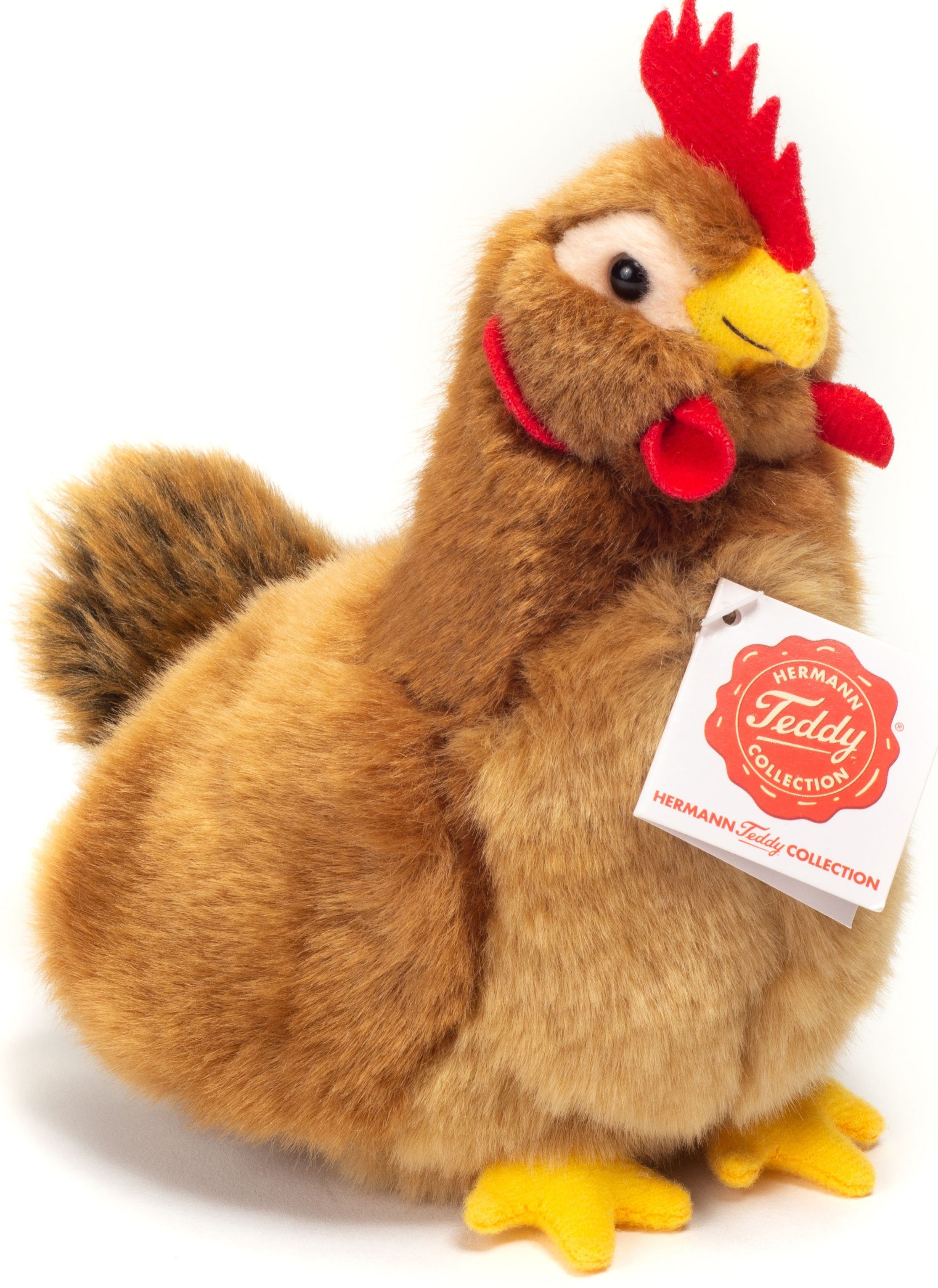 Teddy Hermann® Kuscheltier Henne braun, zum Teil aus recyceltem Material
