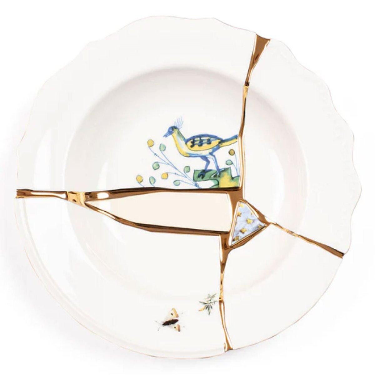 Seletti Suppenteller Suppenteller Kintsugin 1 Soup Plate Porzellan (22cm)