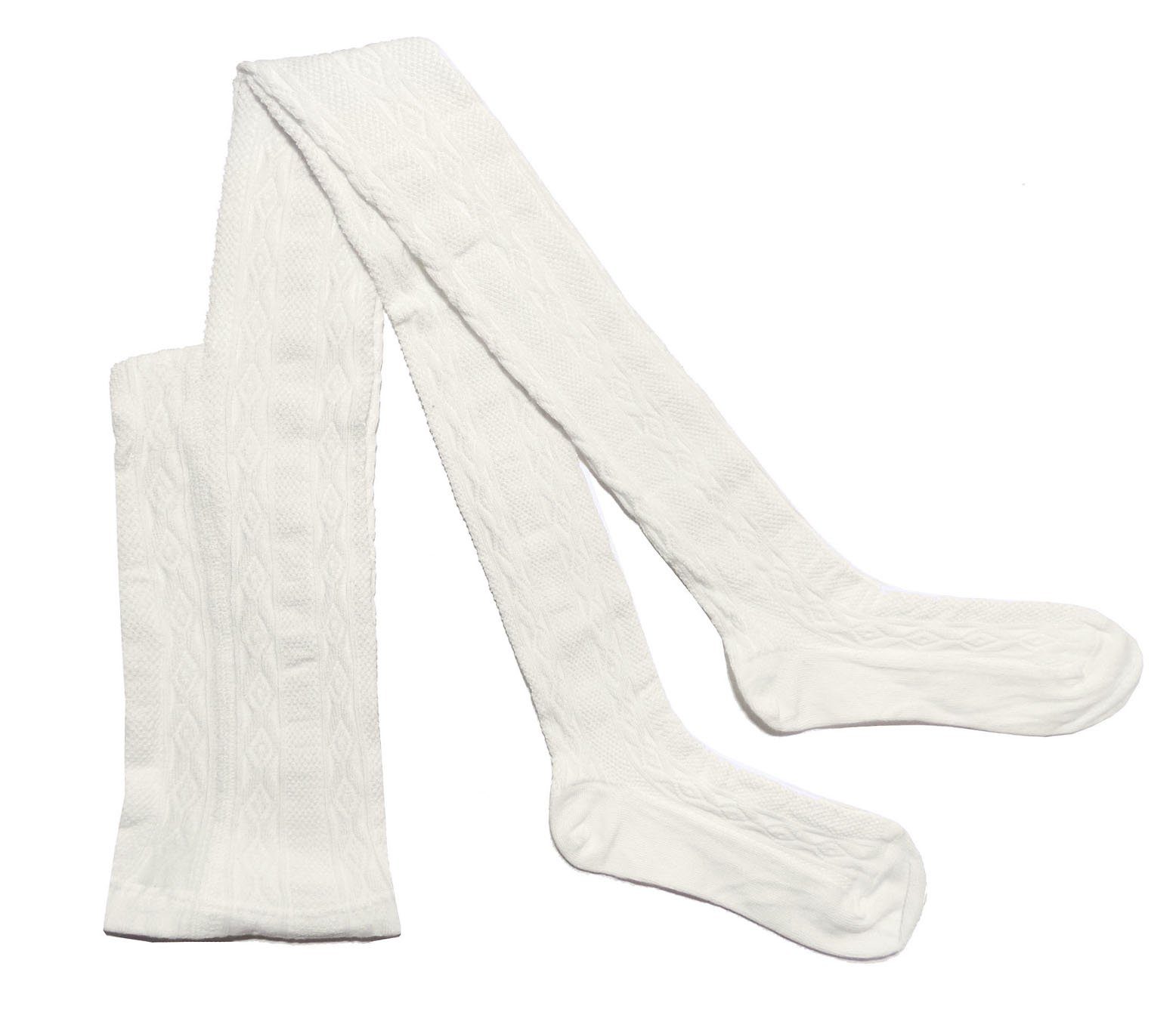 WERI SPEZIALS Strumpfhersteller GmbH Strickstrumpfhose Kinderstrumpfhosen für Mädchen >>Rustikale Zopfmuster