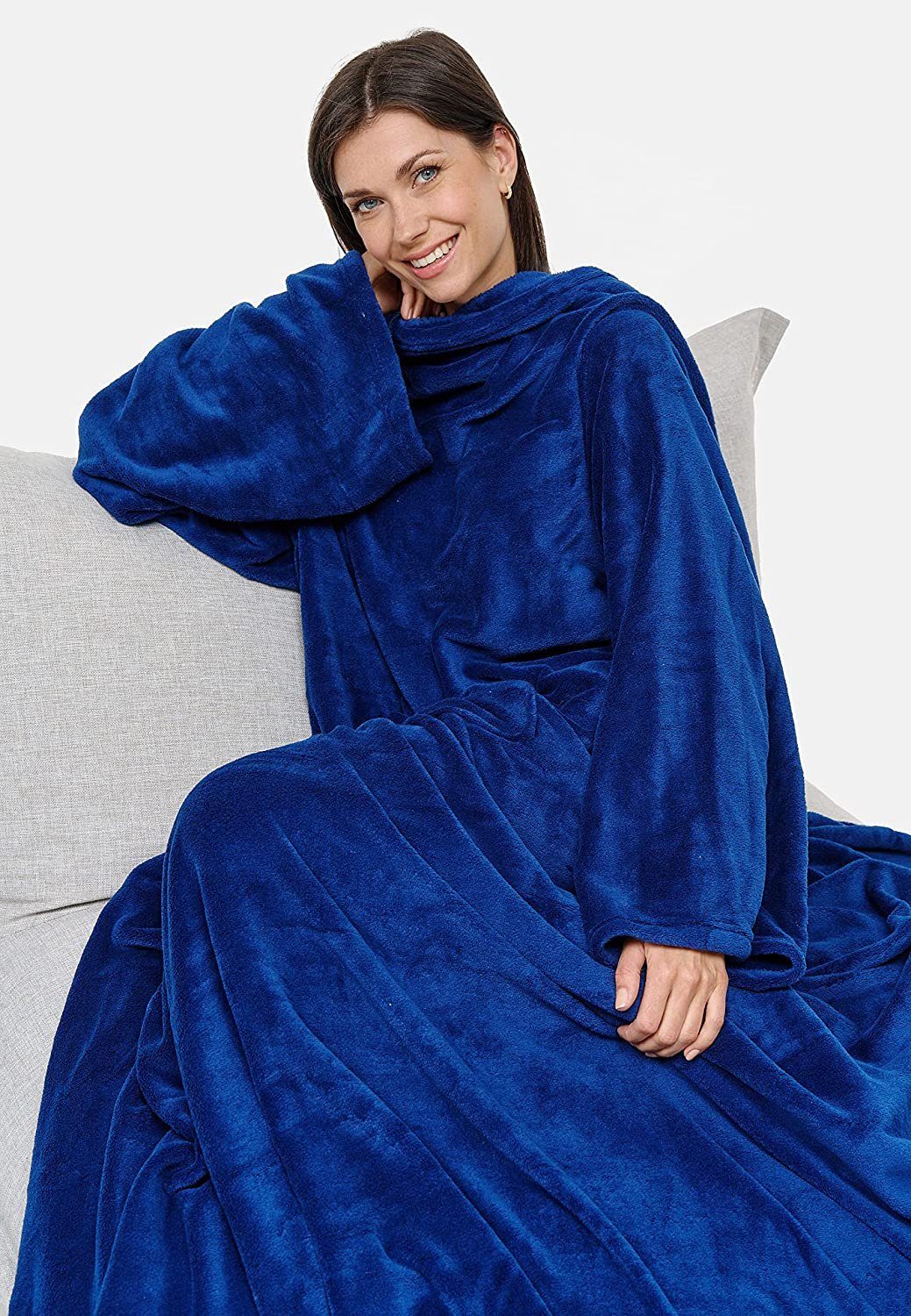 Wohndecke TV-Decke, made2trade, mit Ärmeln und Taschen günstig online kaufen