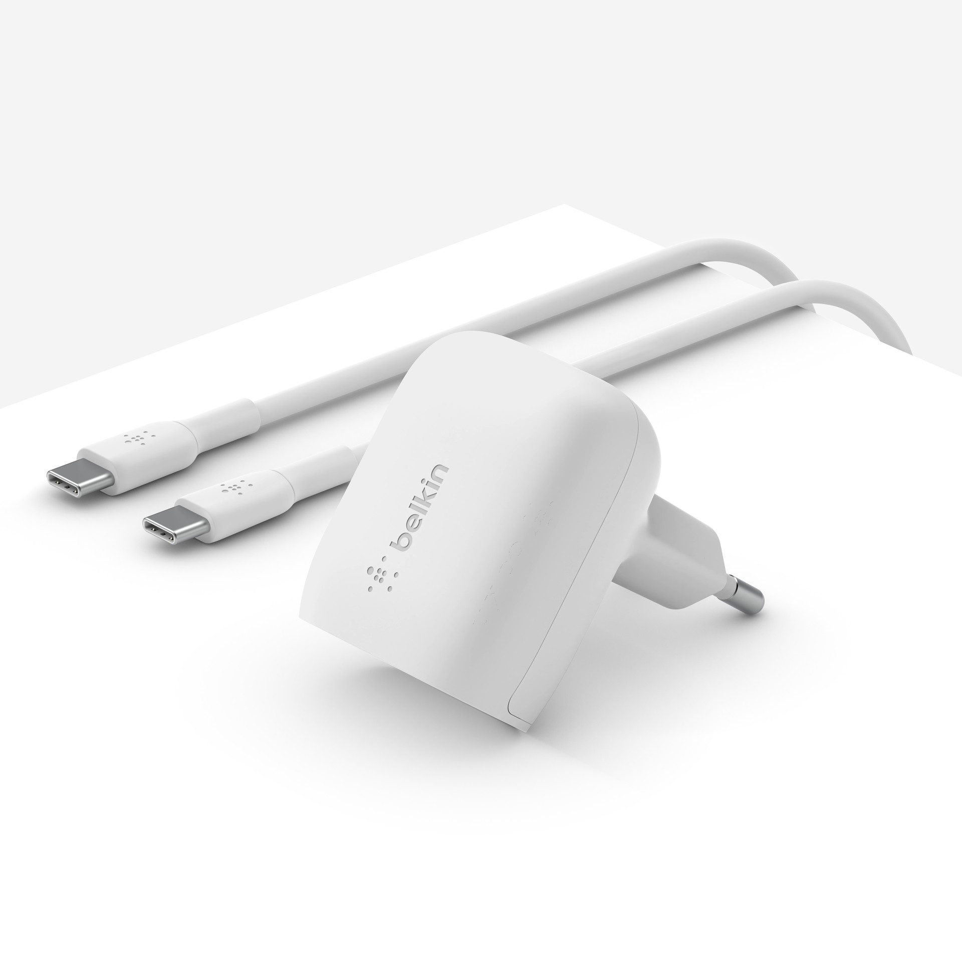 Belkin BoostCharge 20 W mit USB-C zu USB-C-Kabel USB-Ladegerät