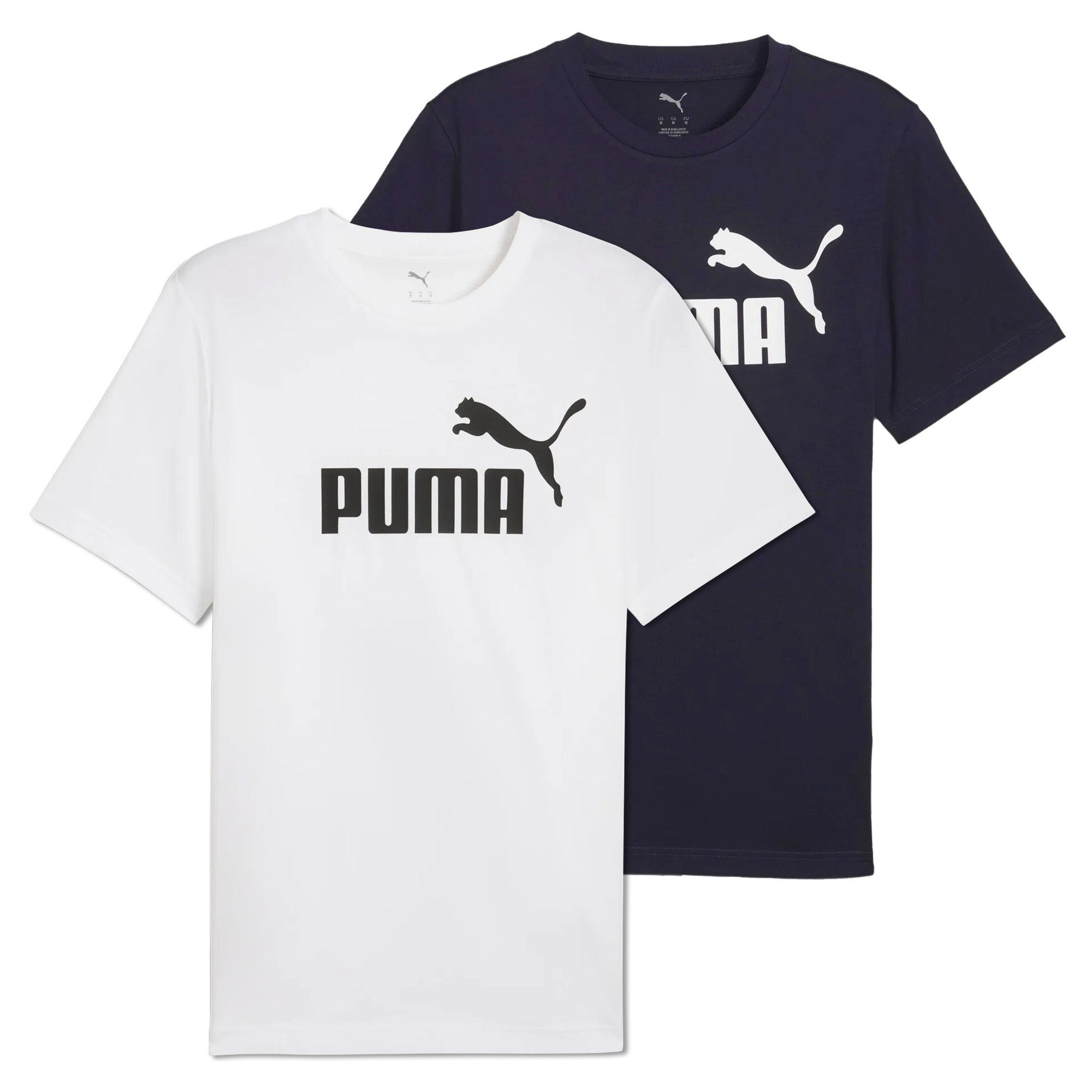 PUMA T-Shirt Herren T-Shirt 2er Pack Baumwolle (Packung, 2er Pack)