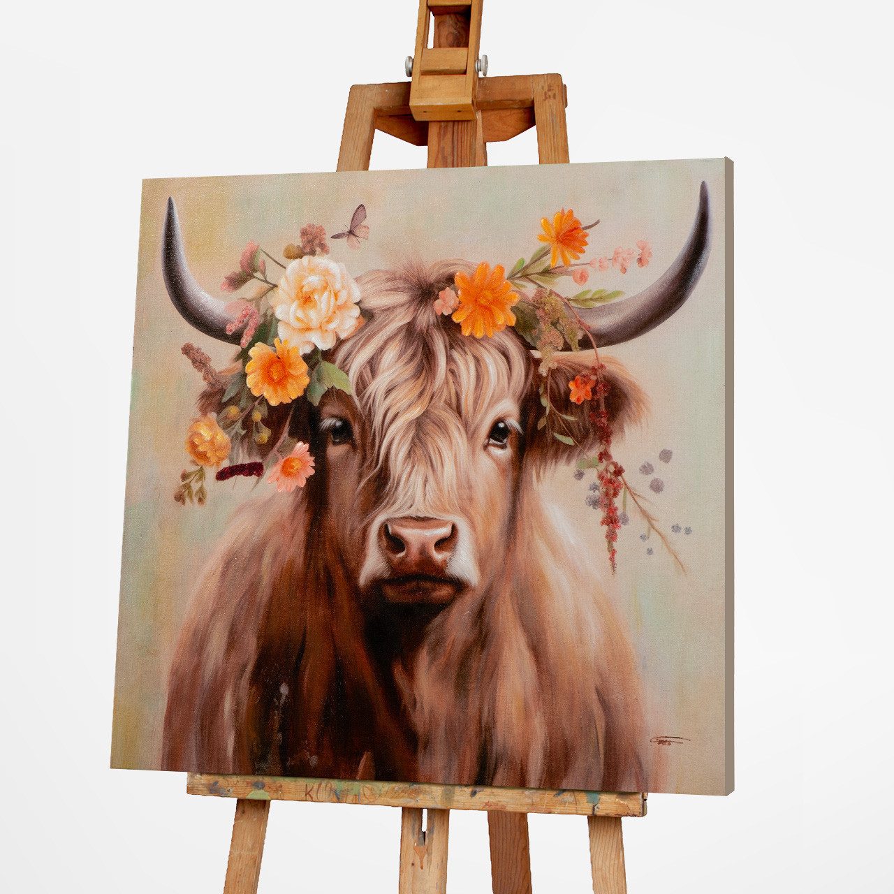 ArtUniverse Gemälde Lovley Linda 80 x 80 cm, Tiermotiv – Bild 2 von 5