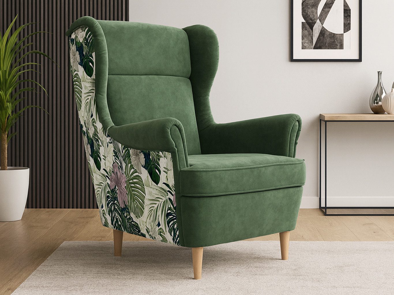 Beautysofa Ohrensessel Havana im skandinavischen Stil günstig online kaufen