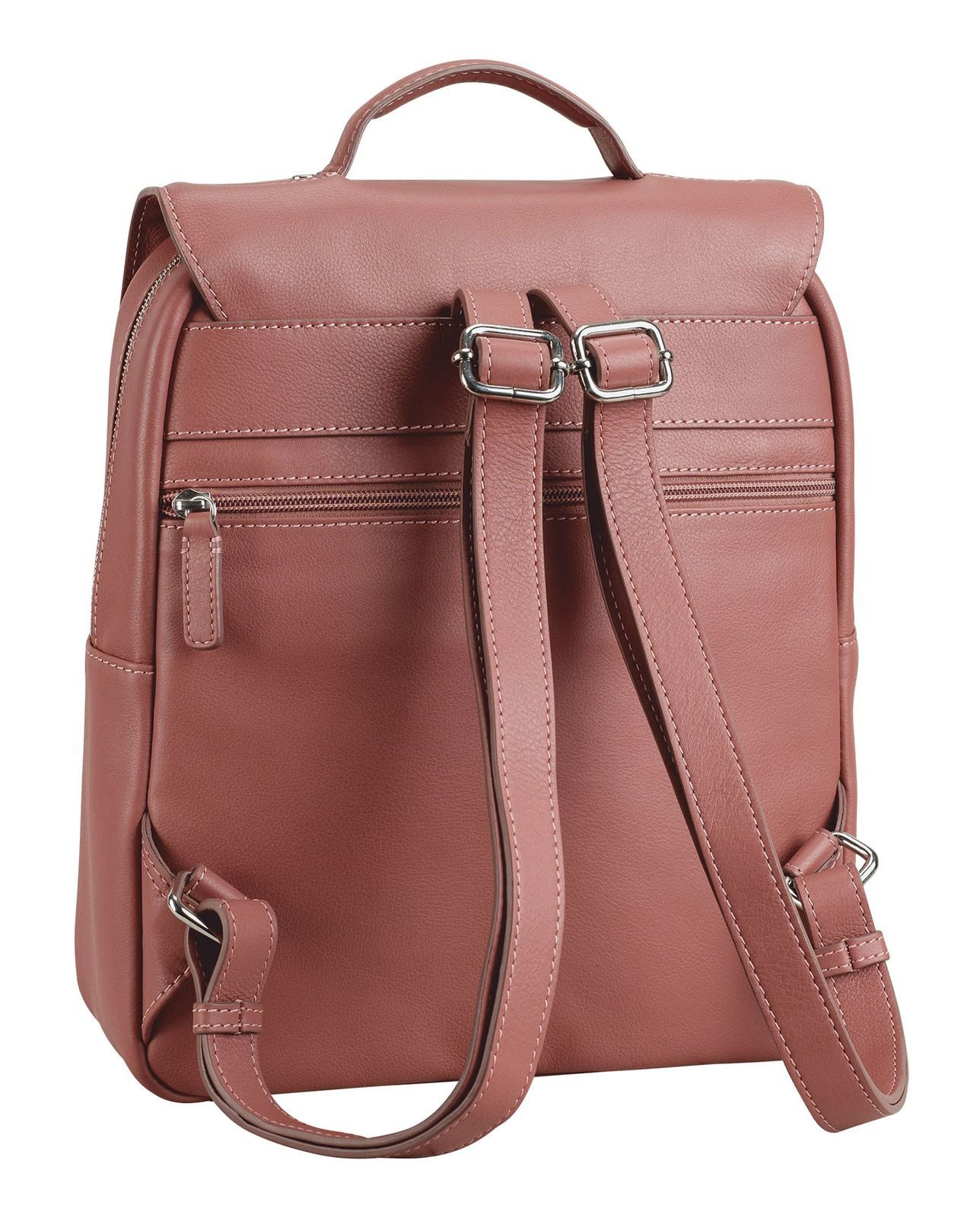 Leonhard Heyden Rucksack City Rucksack 7412 (Set, 2-tlg), aus echtem Rindsleder