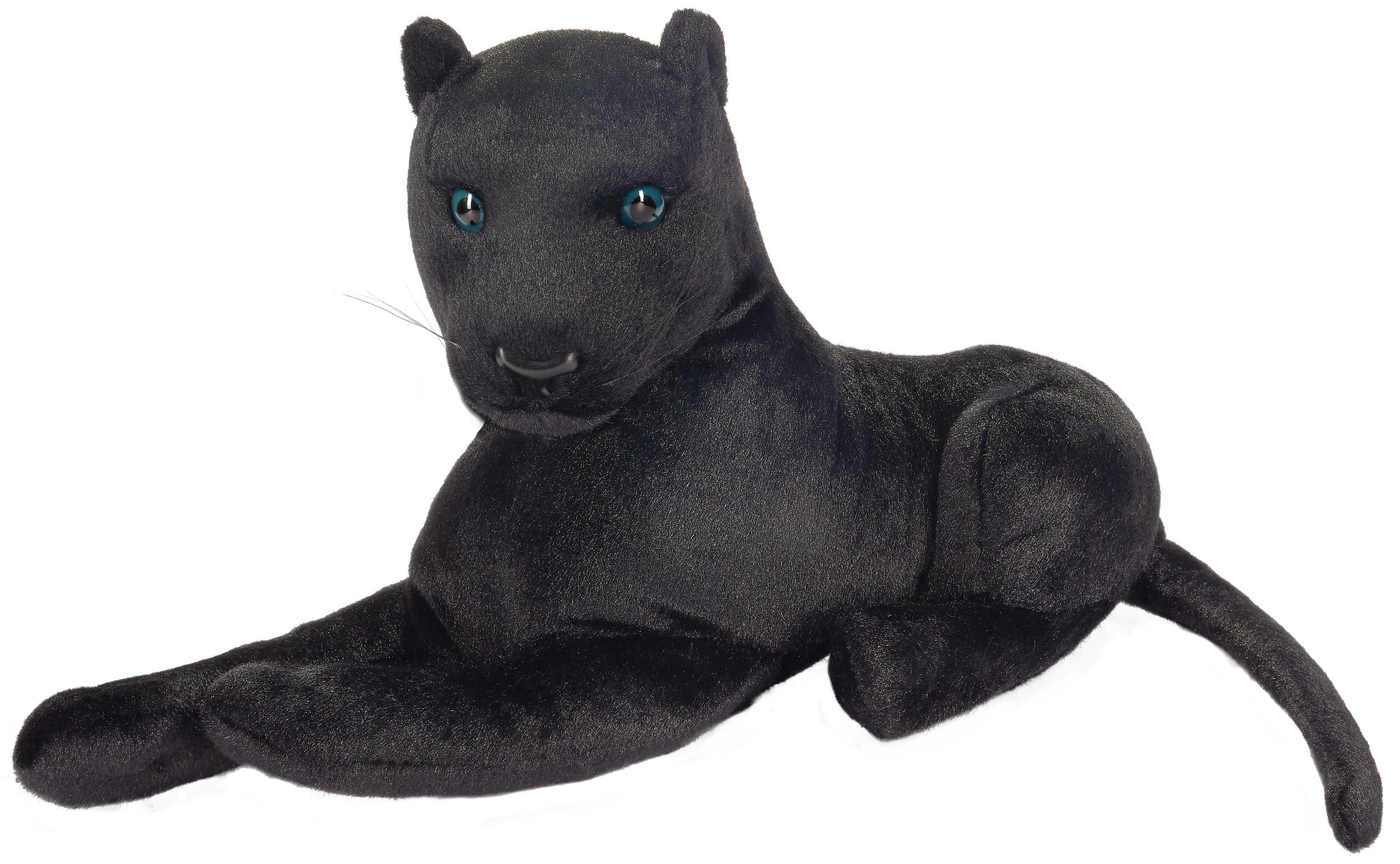 BRUBAKER Kuscheltier Panther 45 cm liegend (1-St., Raubkatze Schwarz), Stofftier Plüschtier