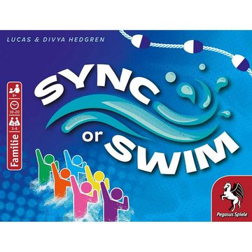 Pegasus Spiele Spiel, Familienspiel Sync or Swim DE, Kooperative Spiel