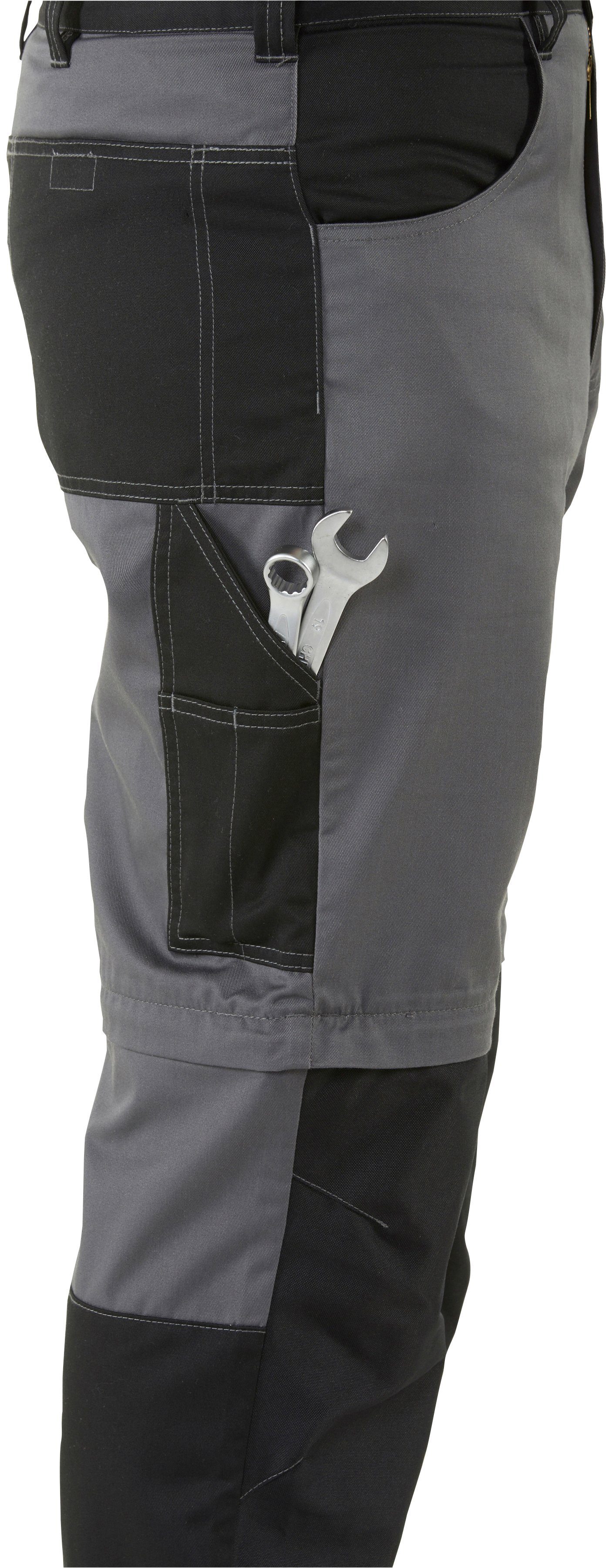 Northern Country Arbeitshose Worker Funktion: einem Zipp-off lange Kniebereich, möglich, 8 Taschen) Shorts Arbeitshose in (verstärkter Beinverlängerung und mit