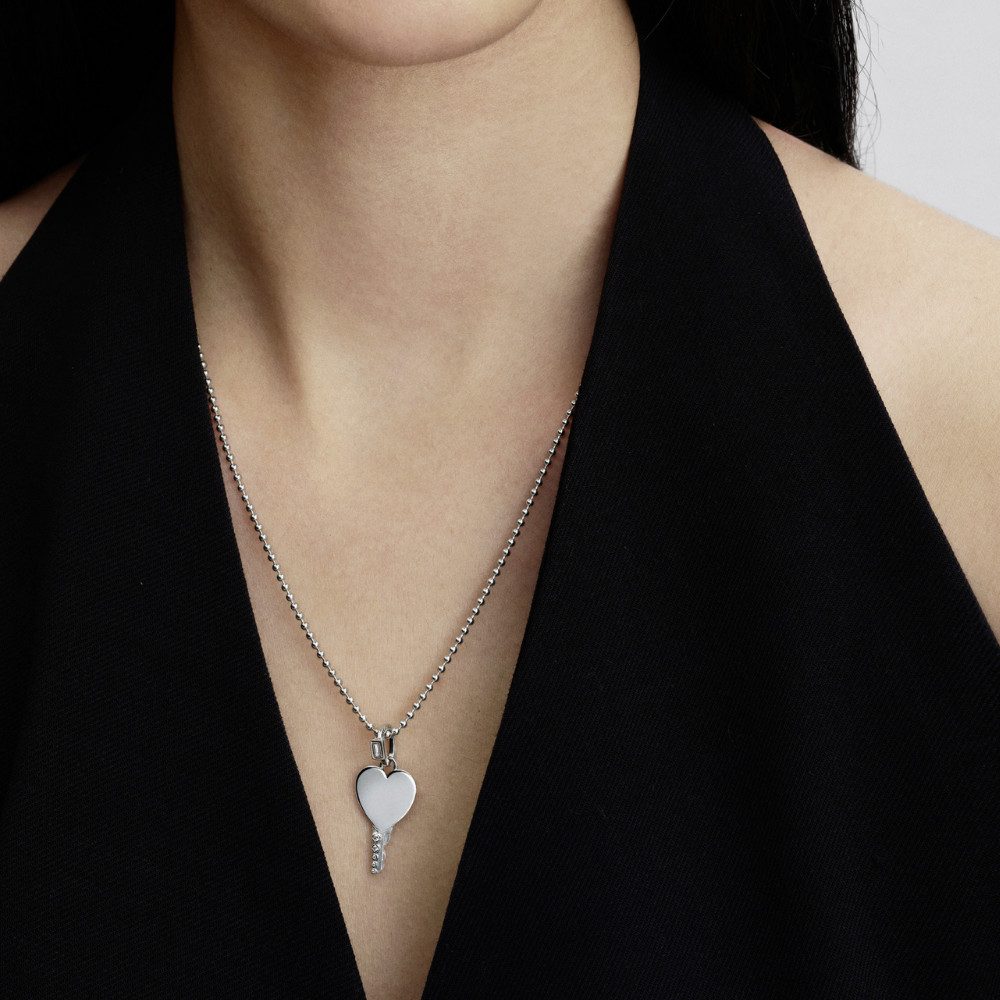 Pandora Kettenanhänger 394353C01, Herz, Schlüssel, Liebe, Zirkonia