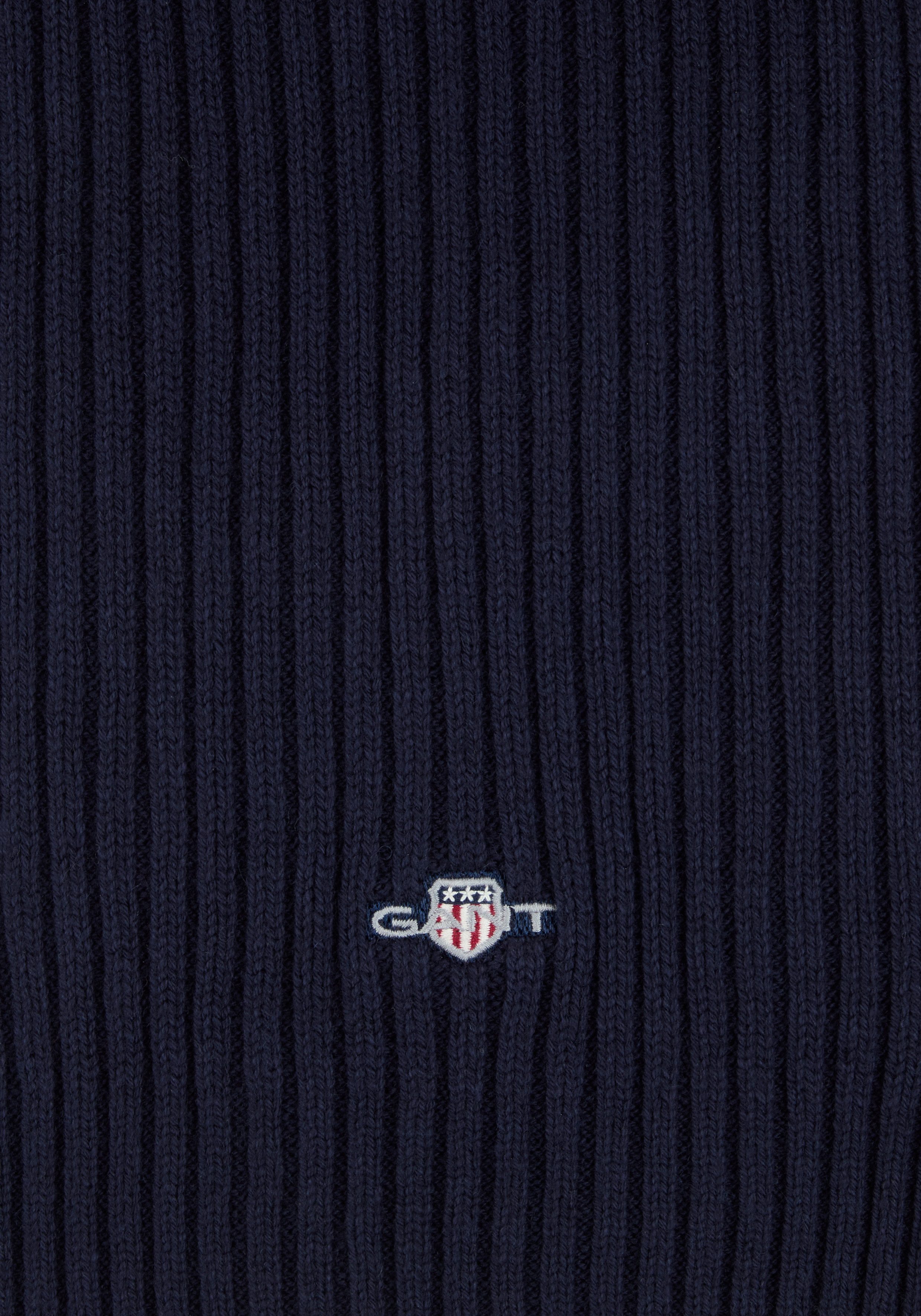 Gant Strickschal COTTON BLEND LOGO günstig online kaufen