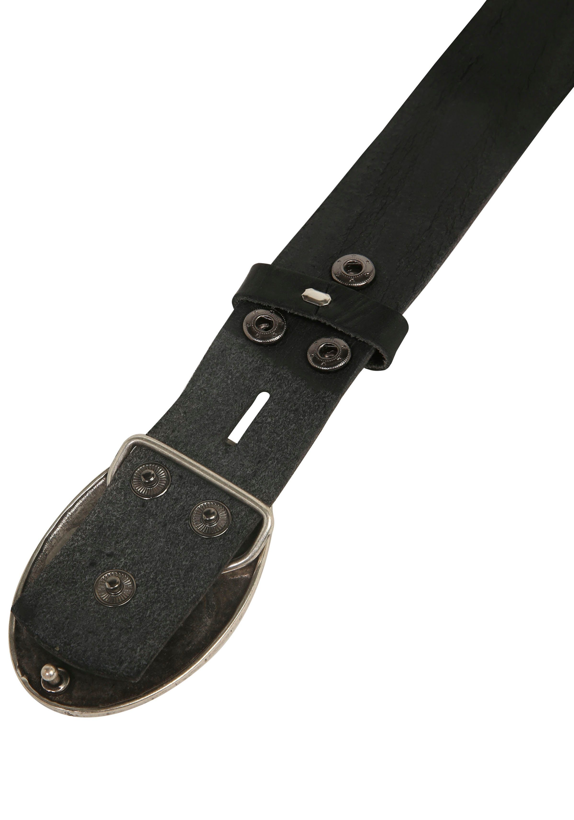 Rettungsring Gürtel Ledergürtel mit austauschbarer Schließe »Mantra Silber«