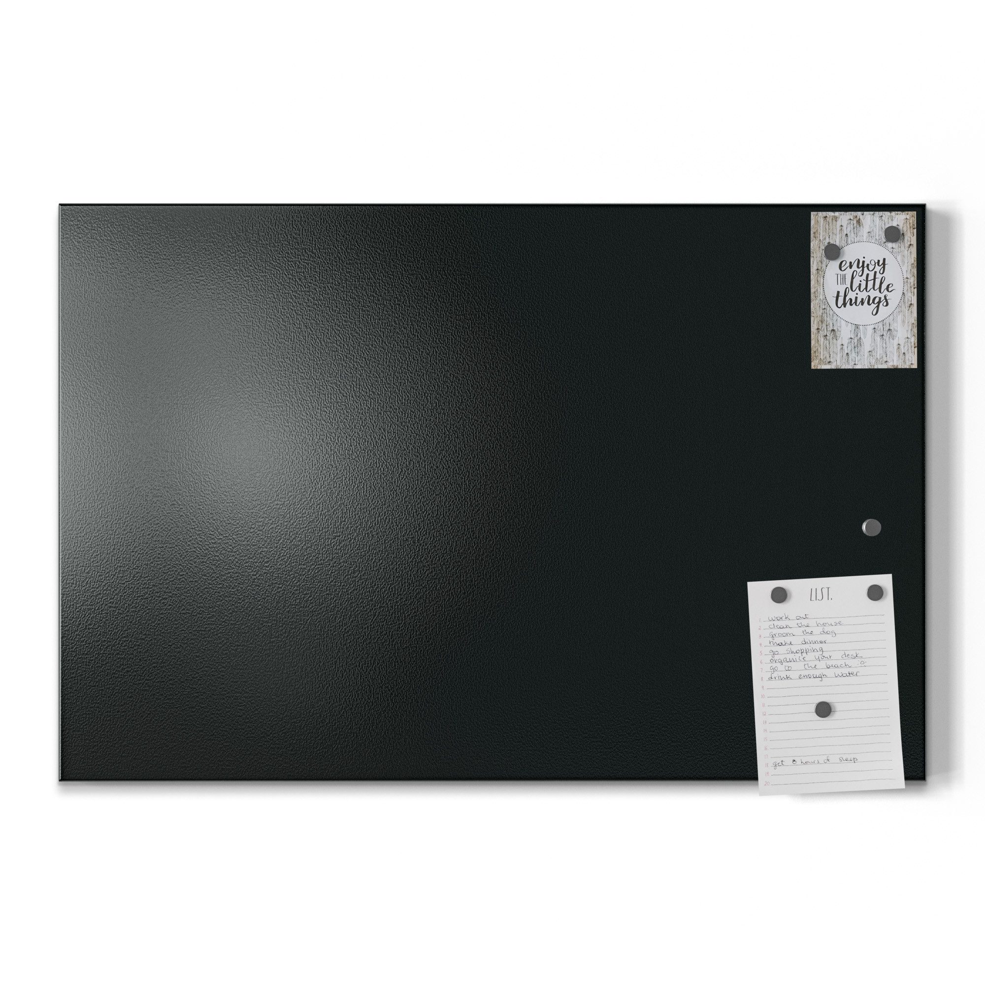 DEQORI Magnettafel 'Unifarben - Schwarz', Metall günstig online kaufen